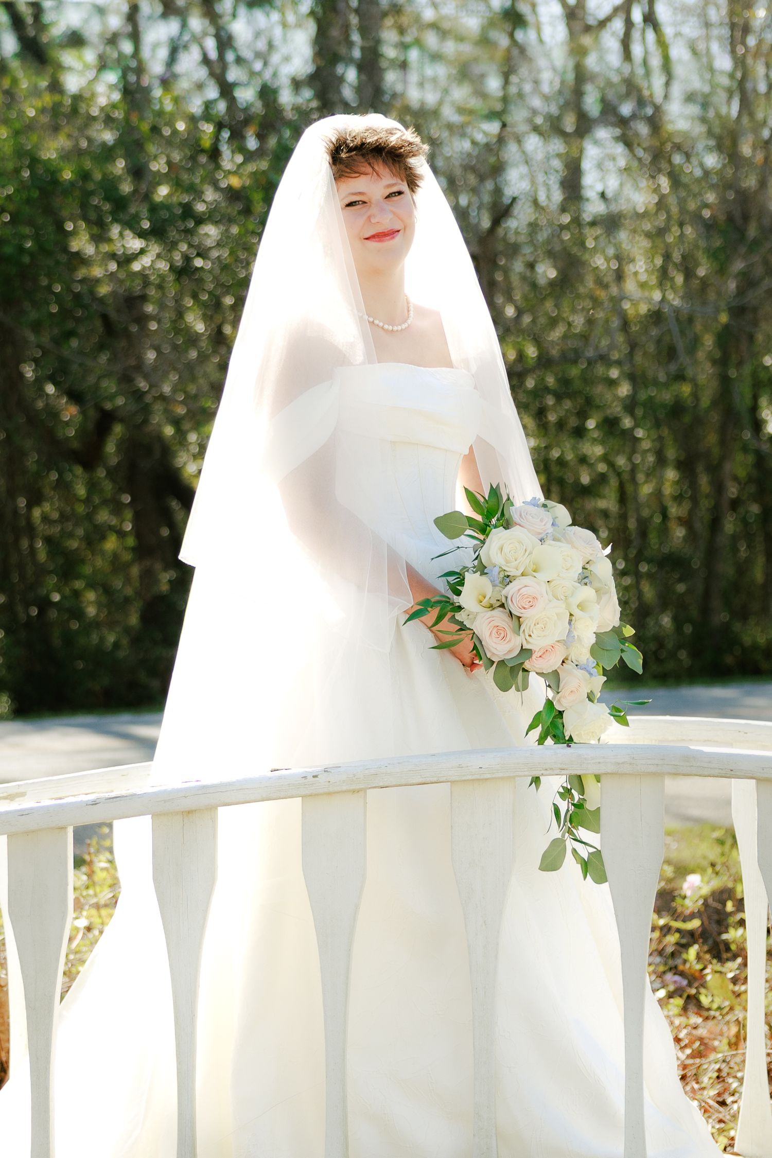Wedding Bridal Portraits at Saint Francis at The Point Anglican Church Fairhope, Alabama