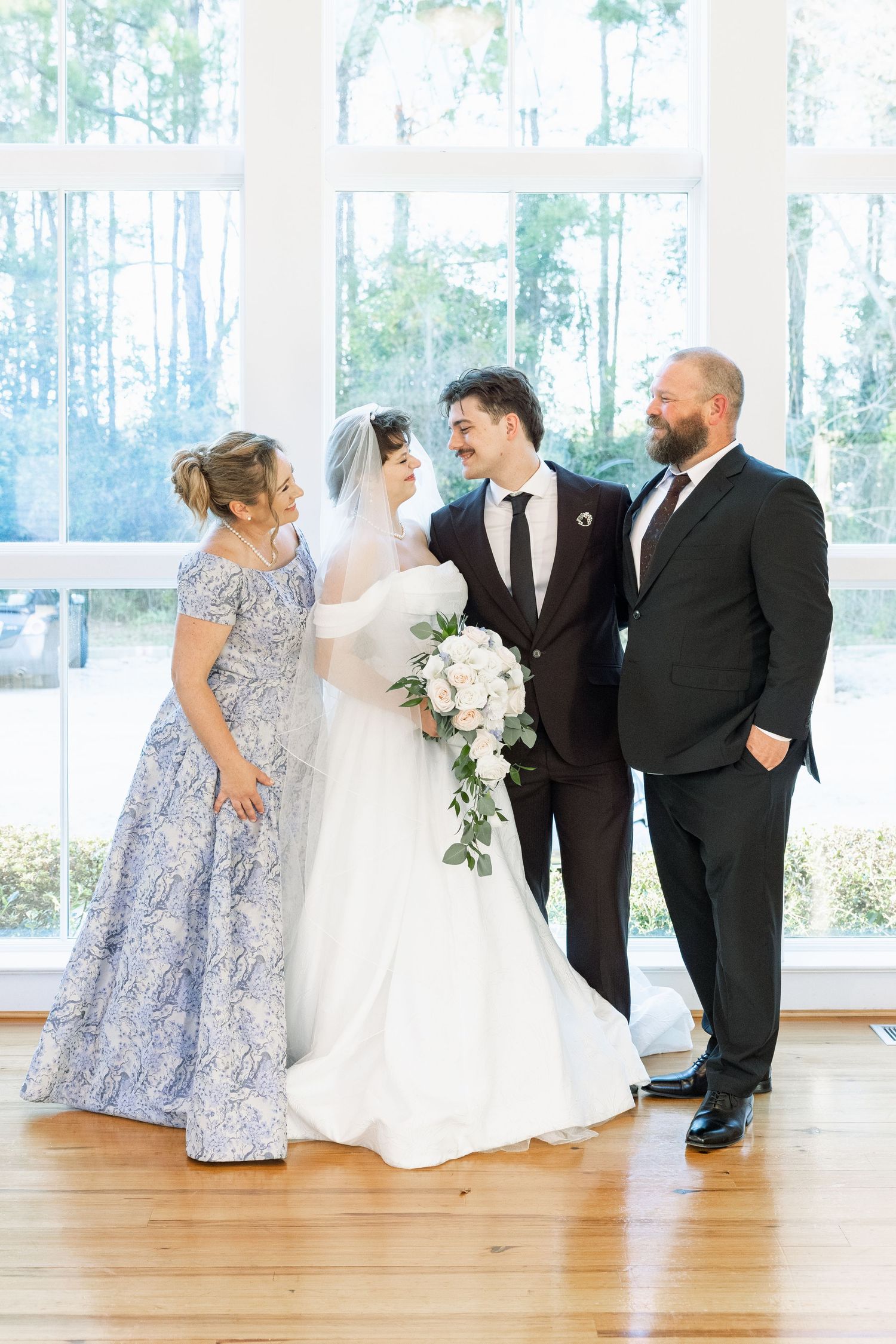 Wedding Family Photos at Saint Francis at The Point Anglican Church Fairhope, Alabama