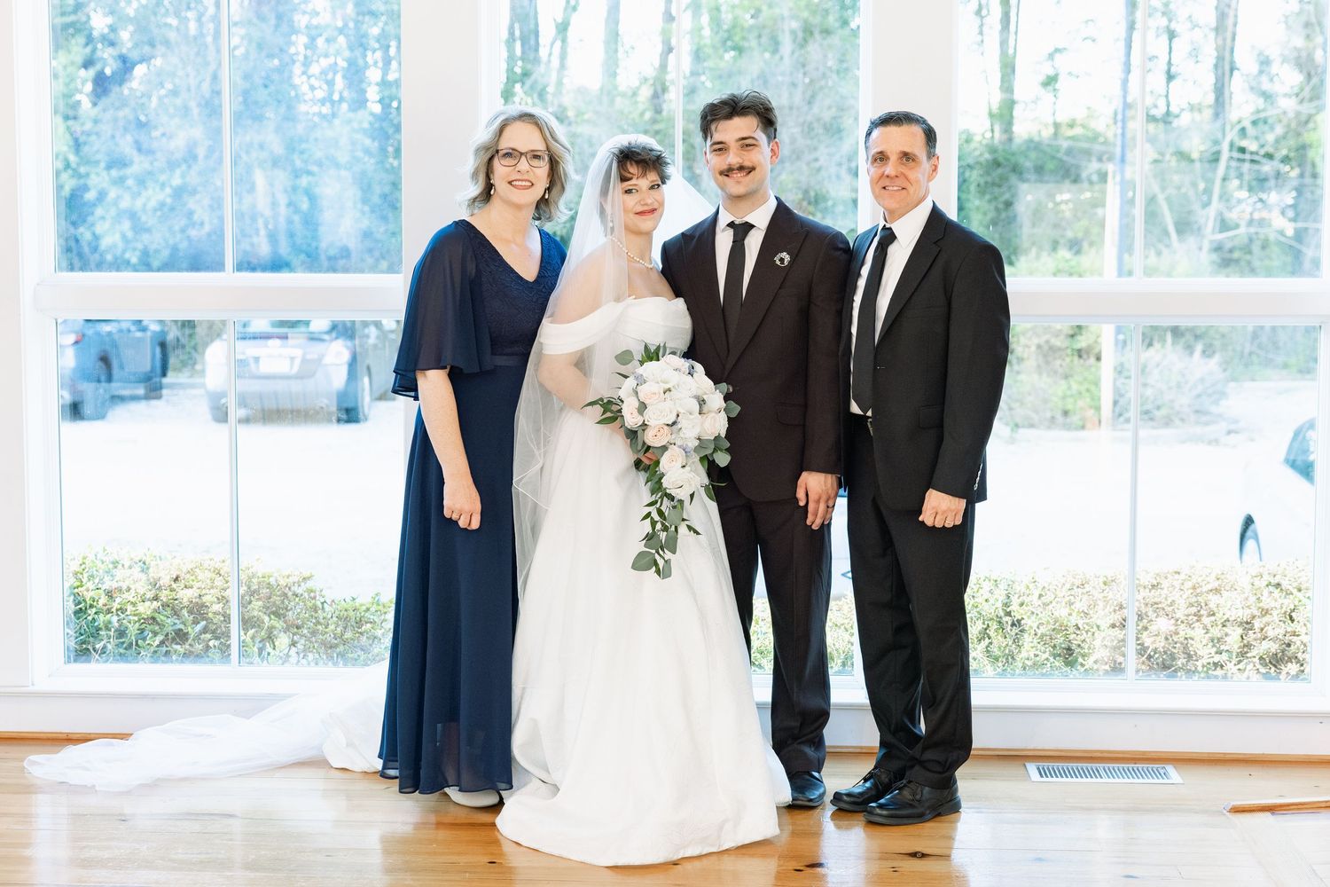 Wedding Family Photos at Saint Francis at The Point Anglican Church Fairhope, Alabama