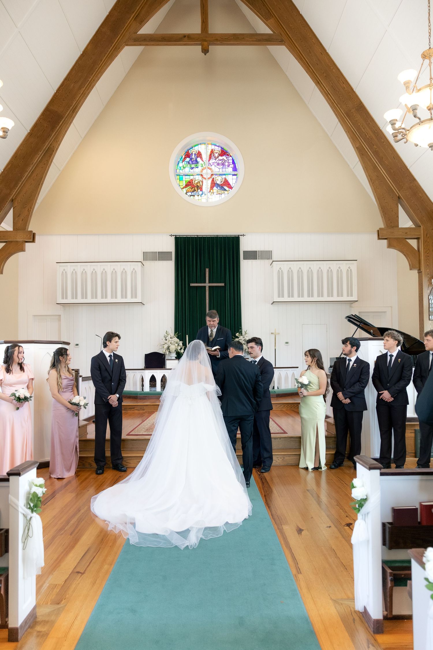 Wedding Ceremony Photos at Saint Francis at The Point Anglican Church Fairhope, Alabama