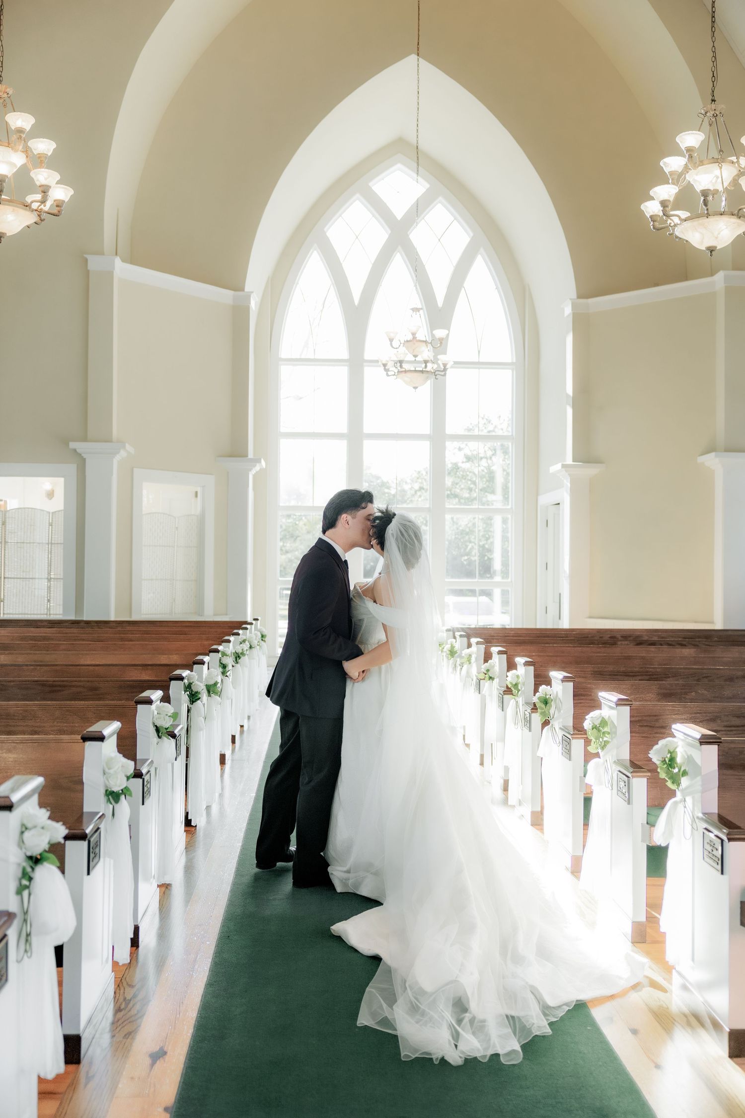 Wedding Couple Photos at Saint Francis at The Point Anglican Church Fairhope, Alabama