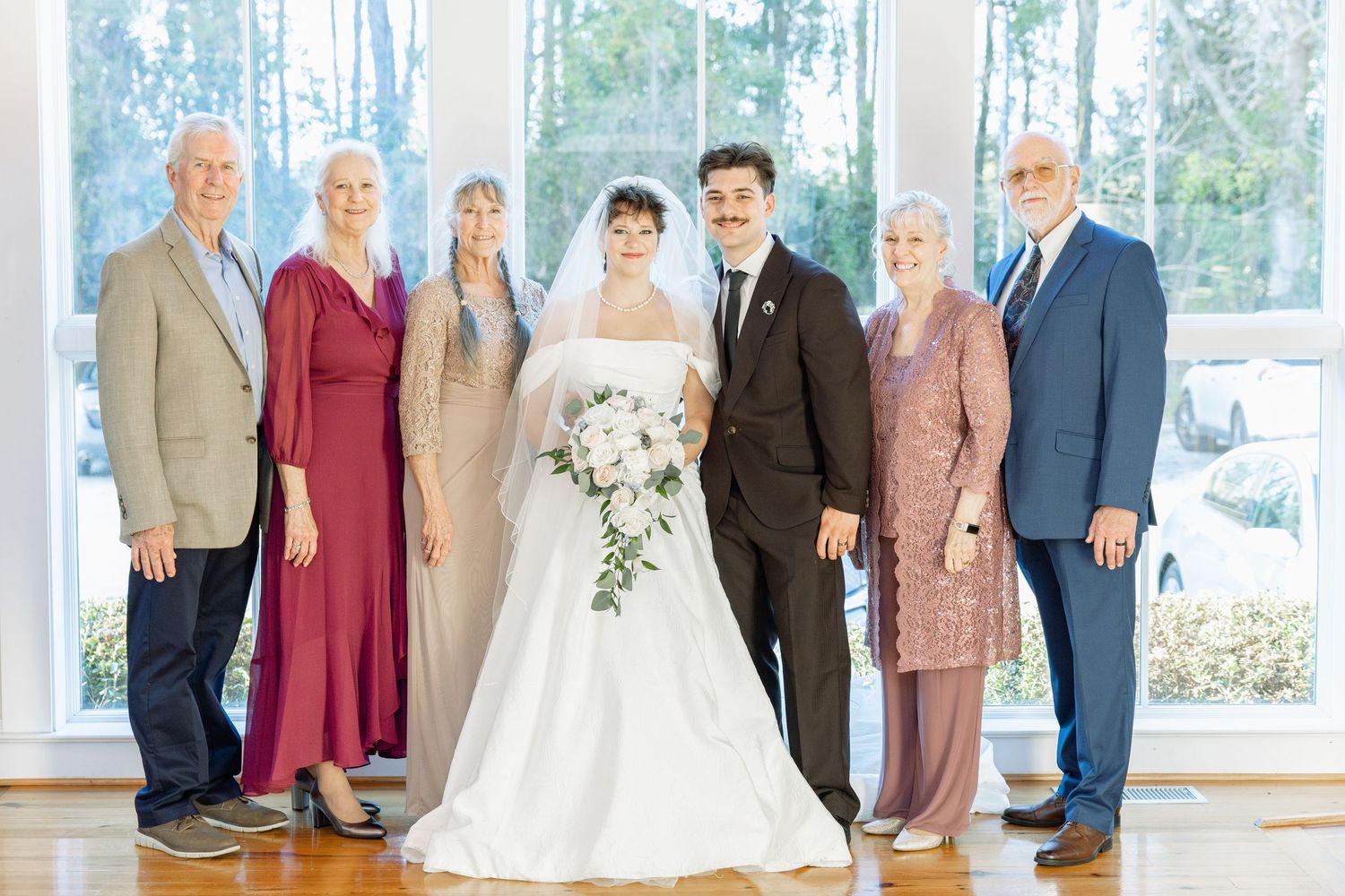 Wedding Family Photos at Saint Francis at The Point Anglican Church Fairhope, Alabama