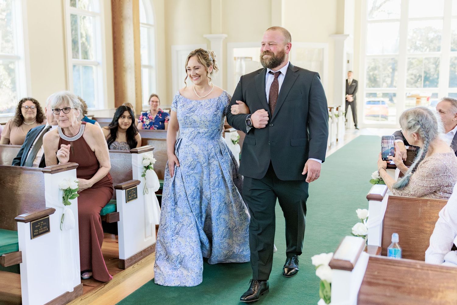 Wedding Ceremony Photos at Saint Francis at The Point Anglican Church Fairhope, Alabama