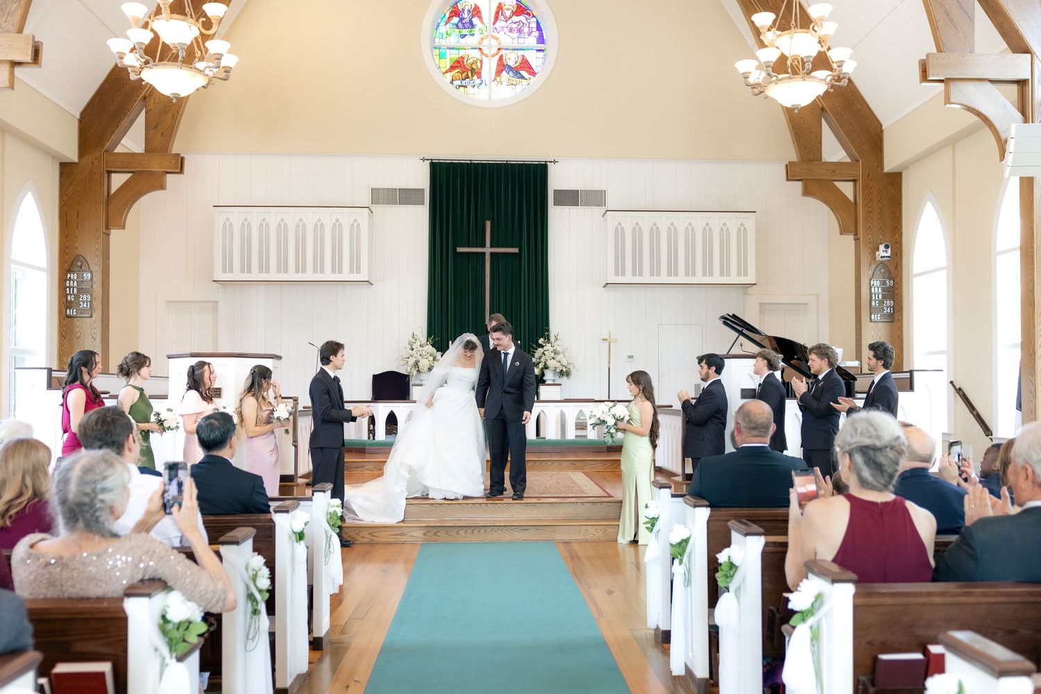 Wedding Ceremony Photos at Saint Francis at The Point Anglican Church Fairhope, Alabama