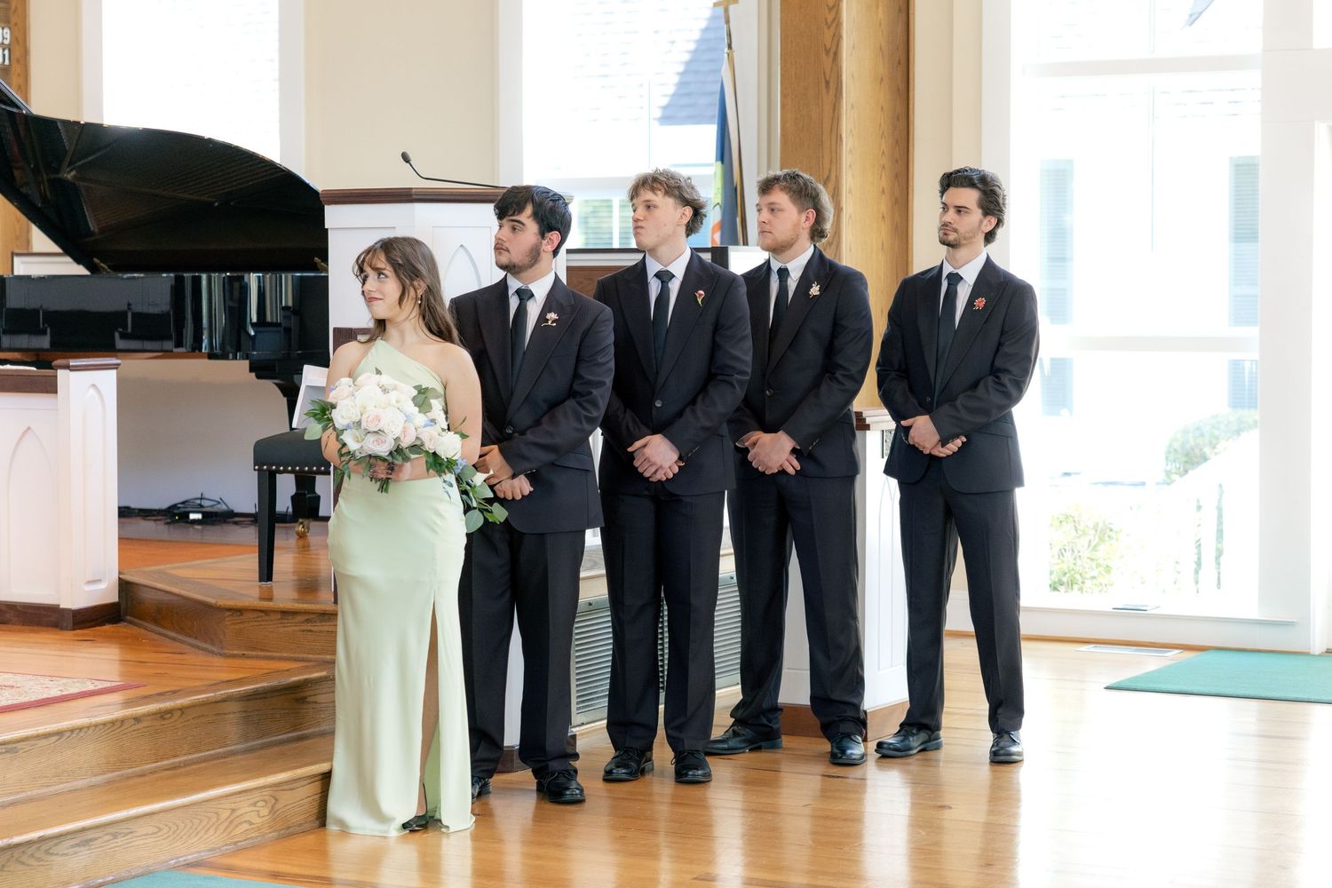 Wedding Ceremony Photos at Saint Francis at The Point Anglican Church Fairhope, Alabama