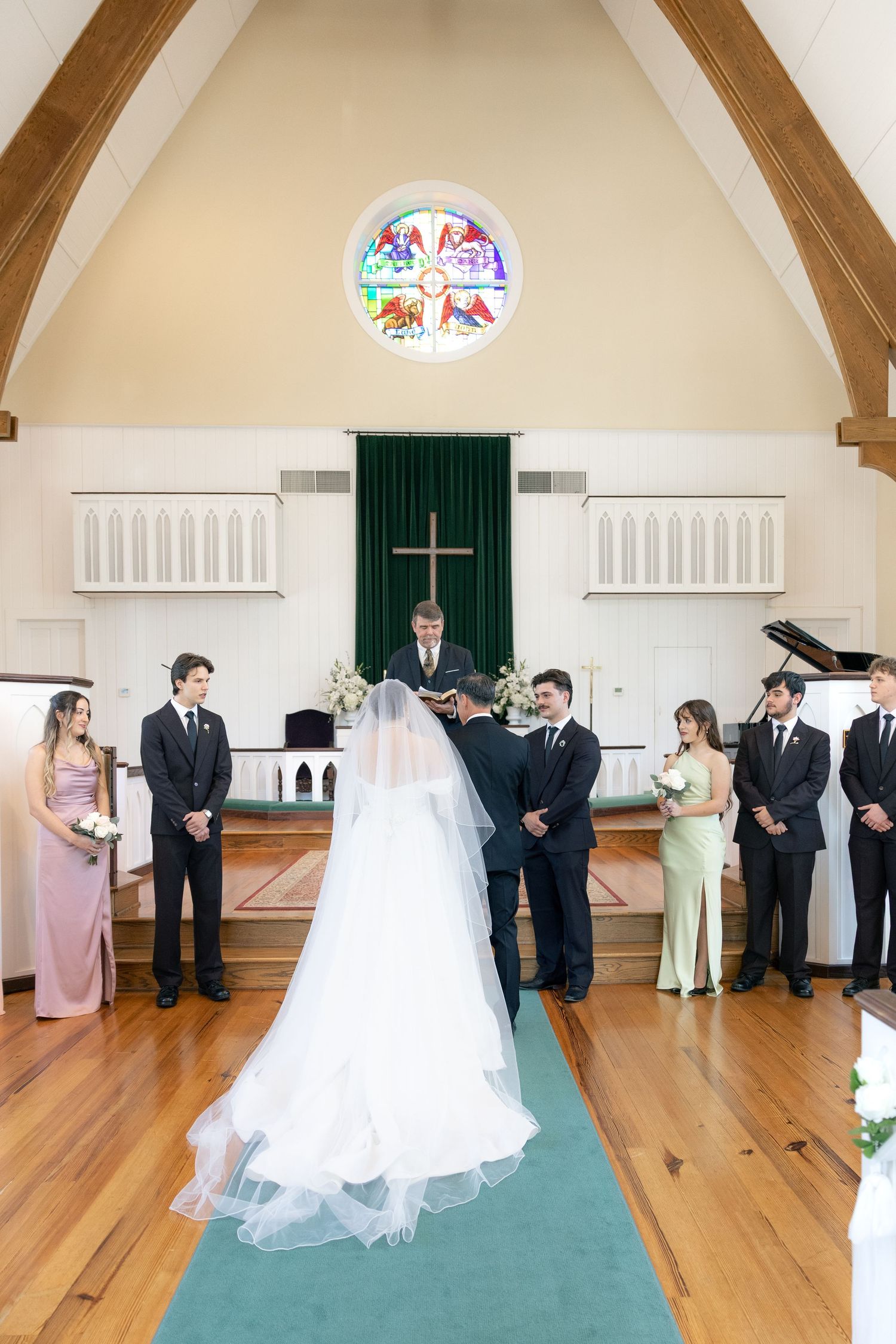 Wedding Ceremony Photos at Saint Francis at The Point Anglican Church Fairhope, Alabama