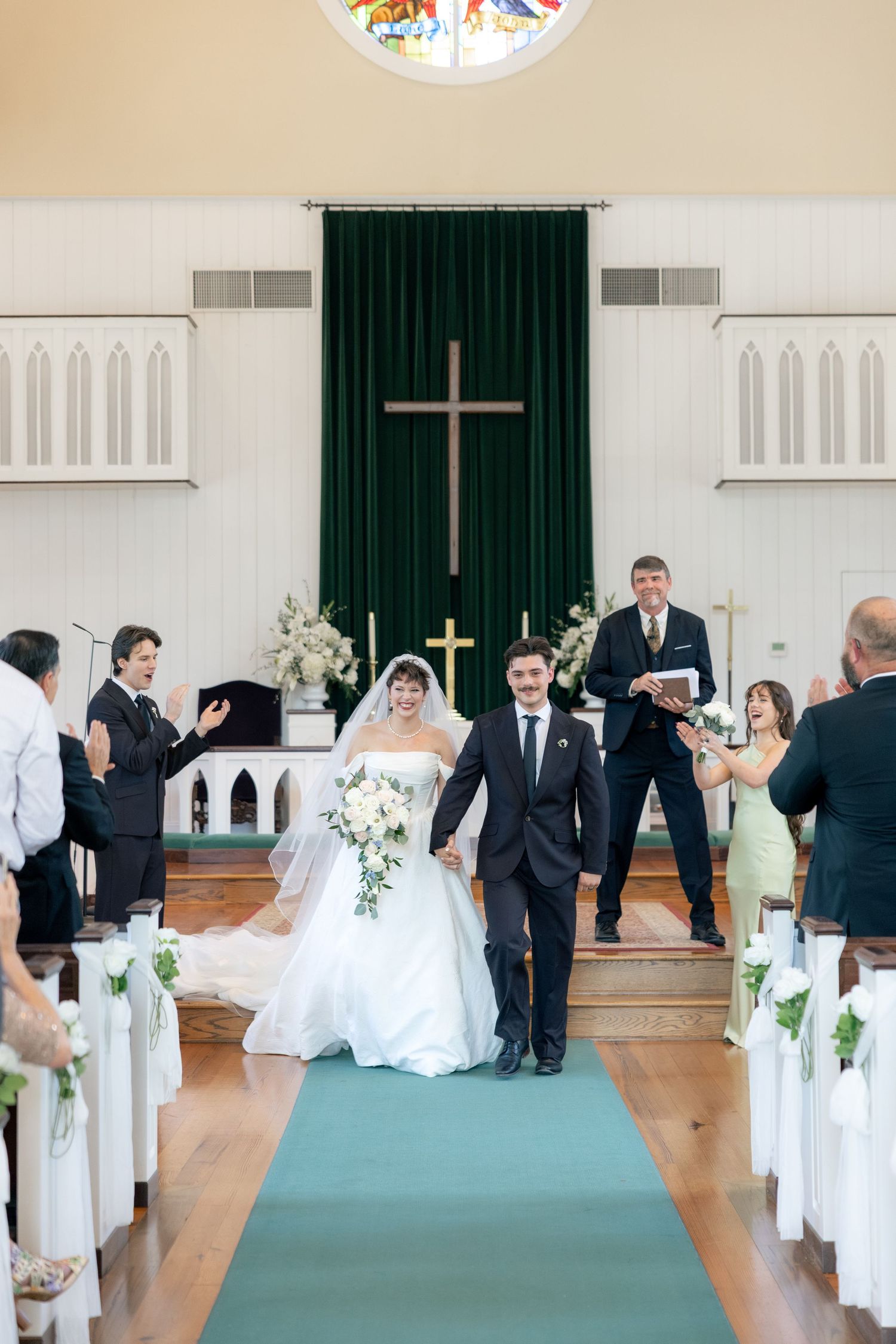 Wedding Ceremony Photos at Saint Francis at The Point Anglican Church Fairhope, Alabama