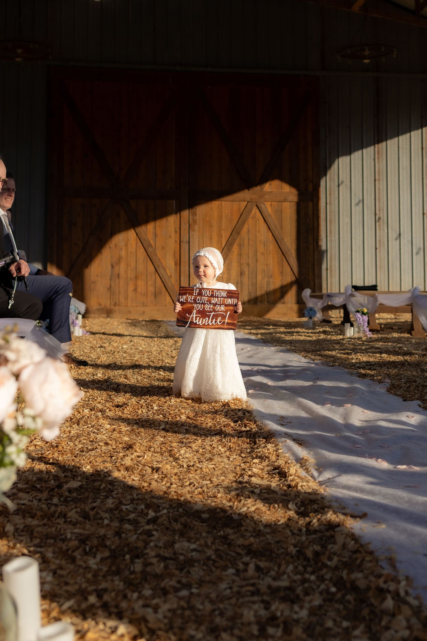 Wedding party walks the aisle at Dalrymple Farms Enterprise, Alabama