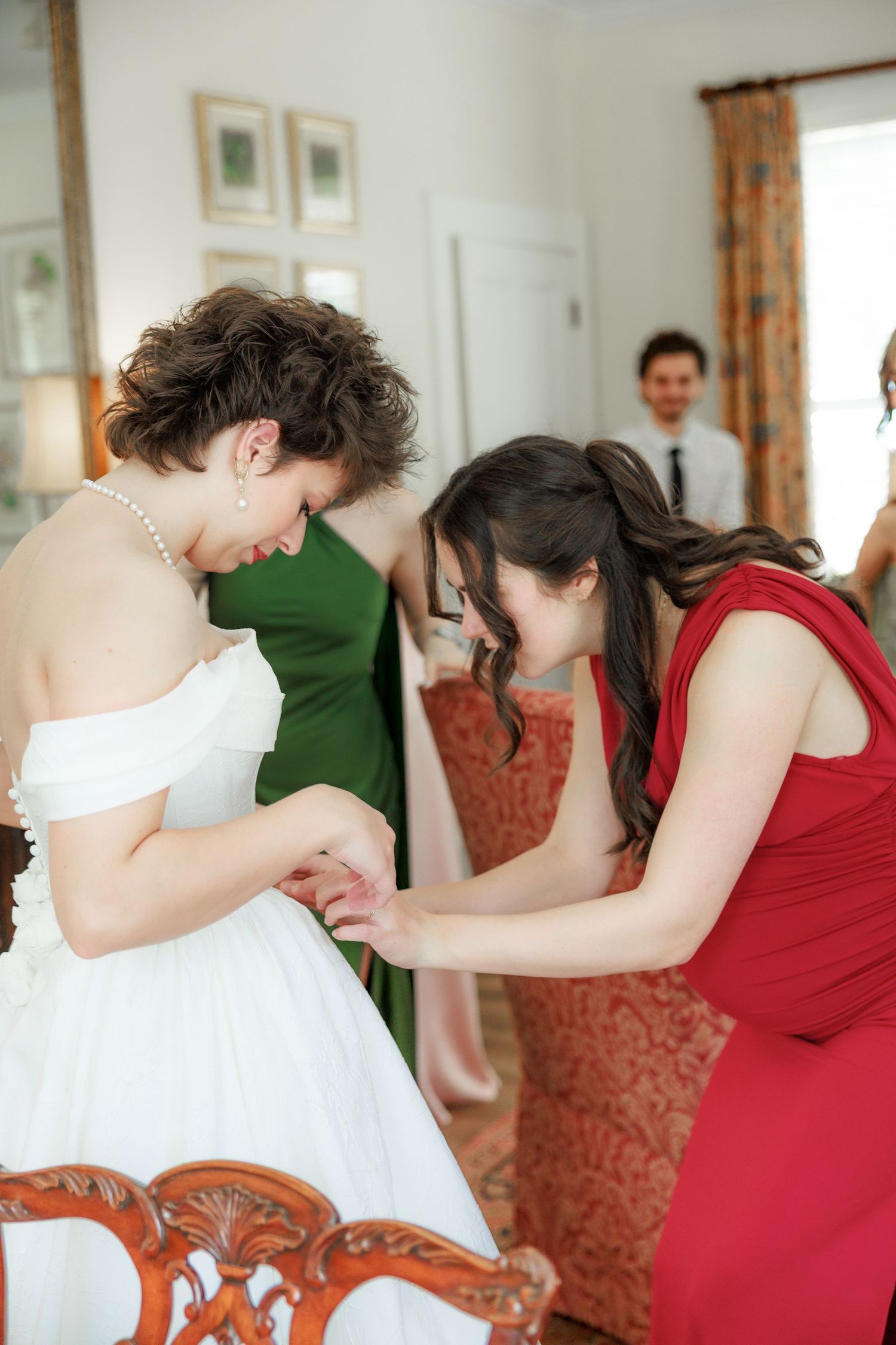 Wedding Getting Ready Photos at Saint Francis at The Point Anglican Church Fairhope, Alabama