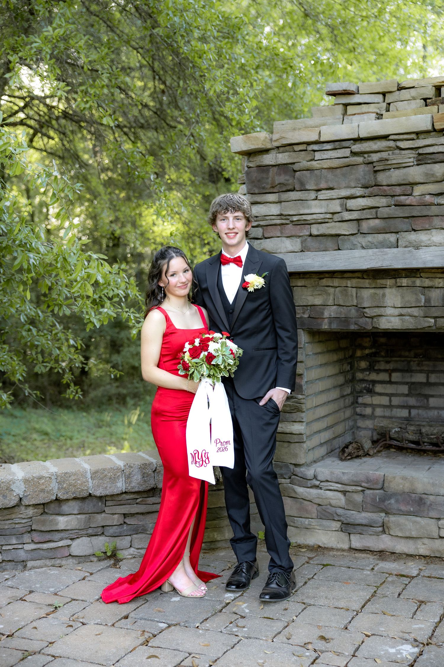 Ridgecrest Christian School Senior Couple Prom Photos at Jordan's Activity Barn at Kelly Creek Midland City, Alabama