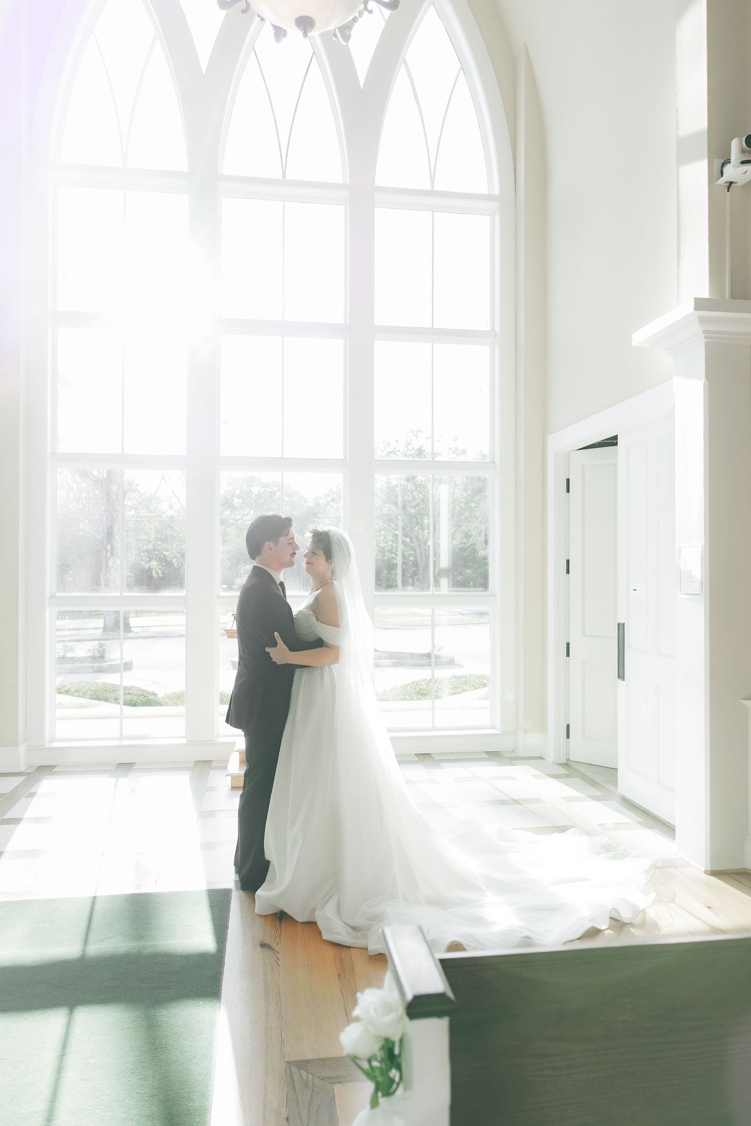 Wedding Couple Photos at Saint Francis at The Point Anglican Church Fairhope, Alabama
