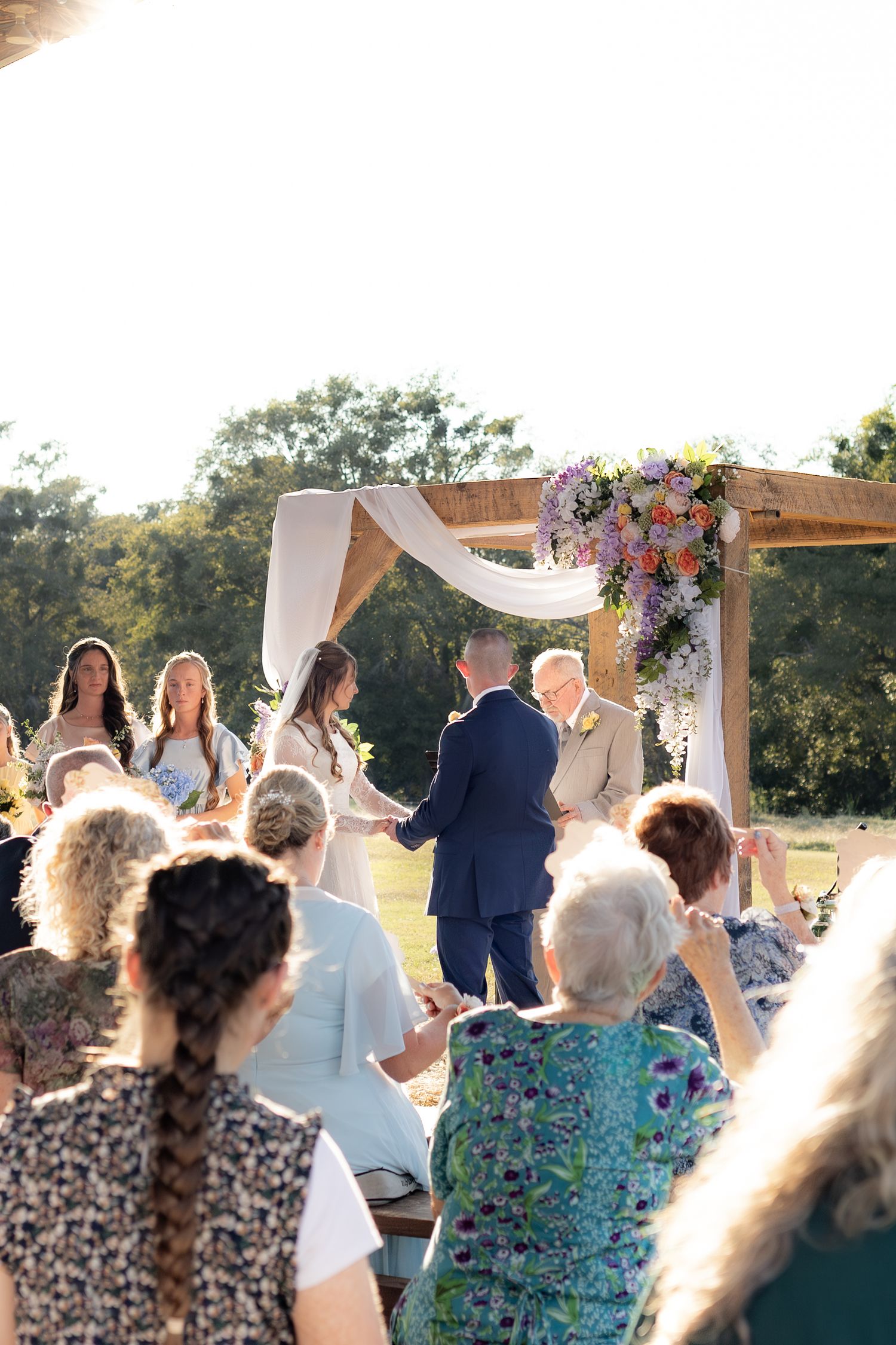 Couple getting married at Dalrymple Farms Enterprise, Alabama