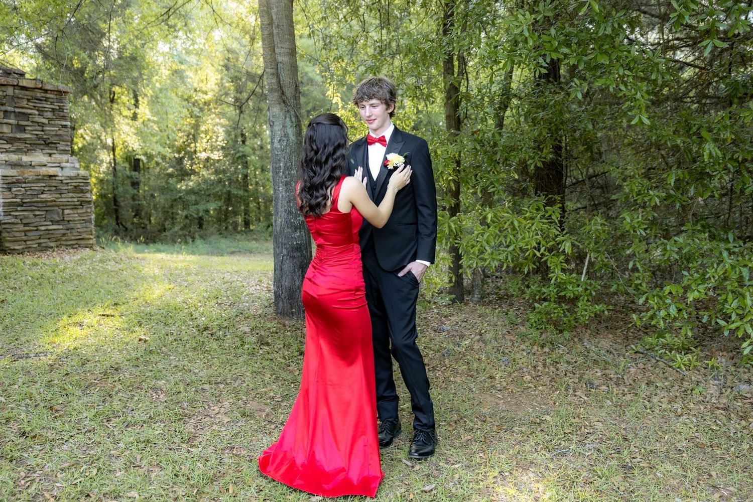 Ridgecrest Christian School Senior Couple Prom Photos at Jordan's Activity Barn at Kelly Creek Midland City, Alabama