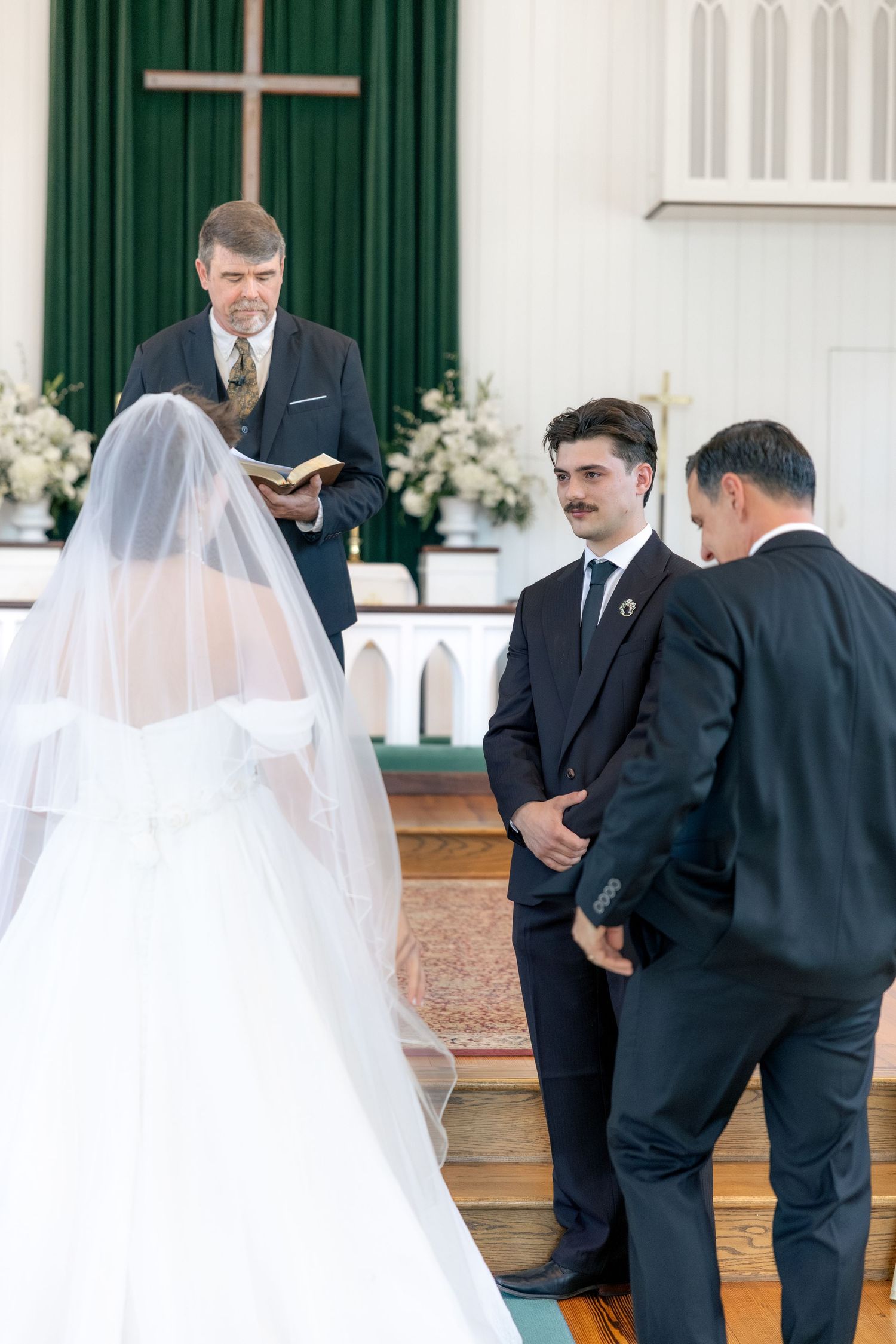 Wedding Ceremony Photos at Saint Francis at The Point Anglican Church Fairhope, Alabama