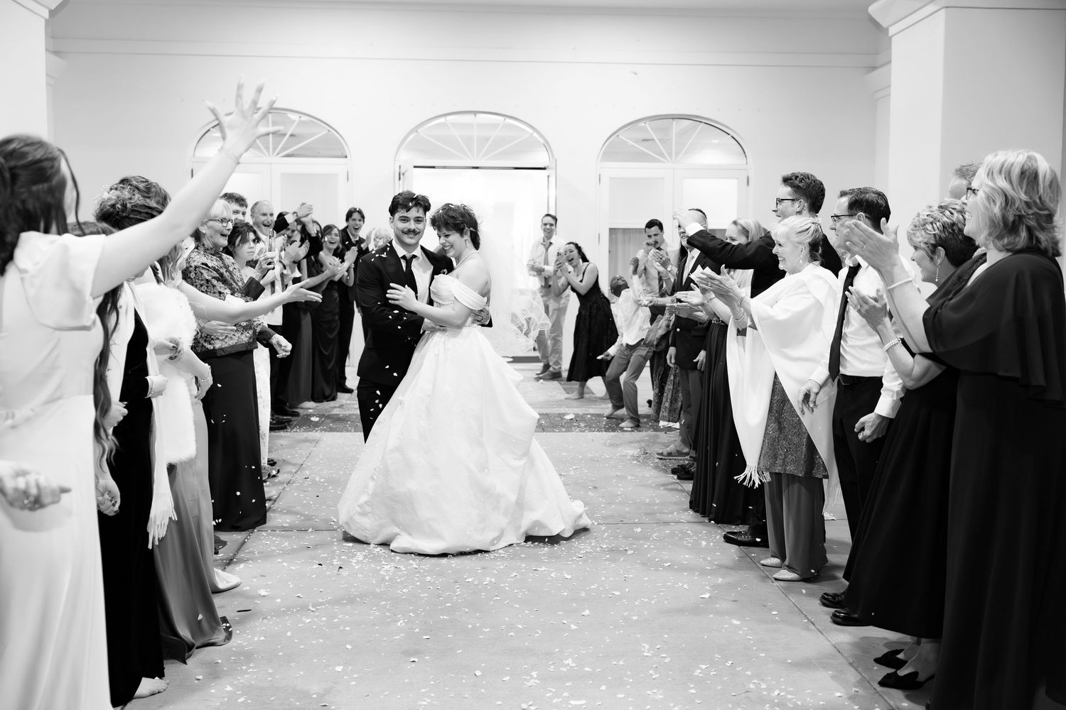 Wedding Grand Exit at James P. Nix Center Fairhope, Alabama