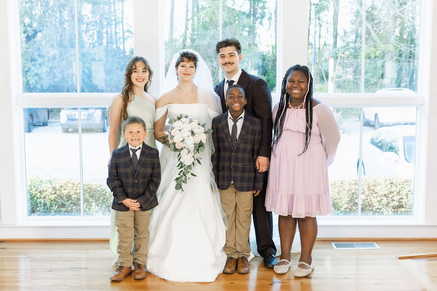 Wedding Family Photos at Saint Francis at The Point Anglican Church Fairhope, Alabama