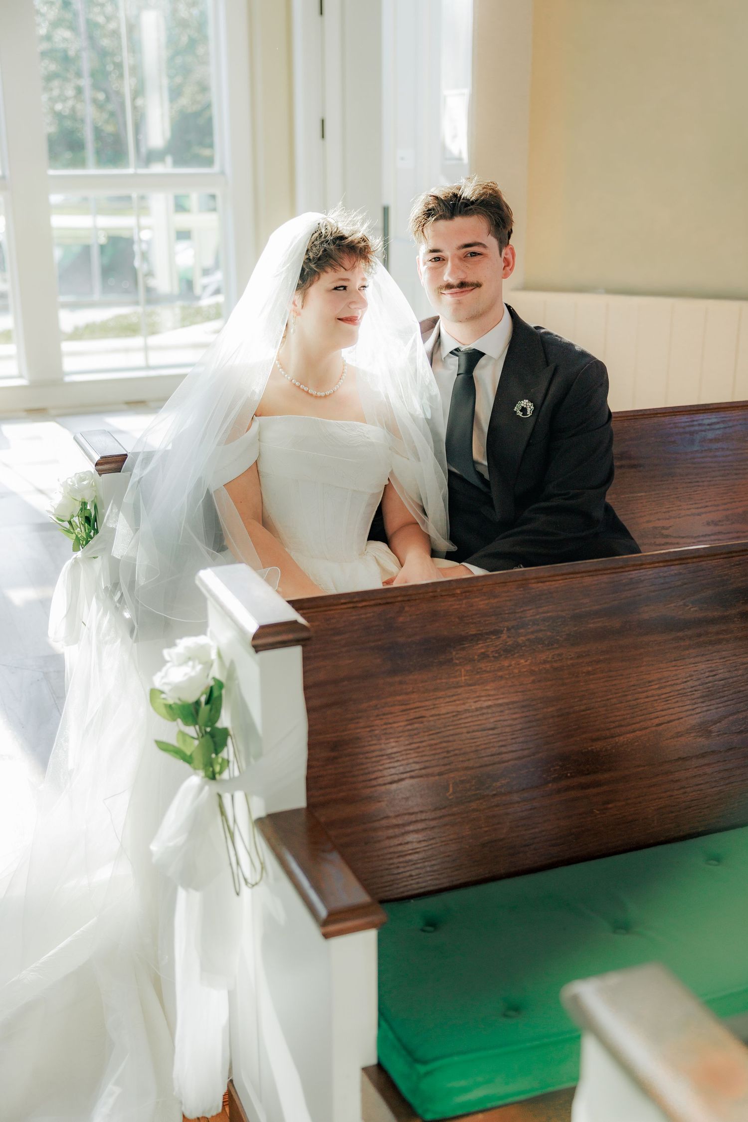 Wedding Couple Photos at Saint Francis at The Point Anglican Church Fairhope, Alabama