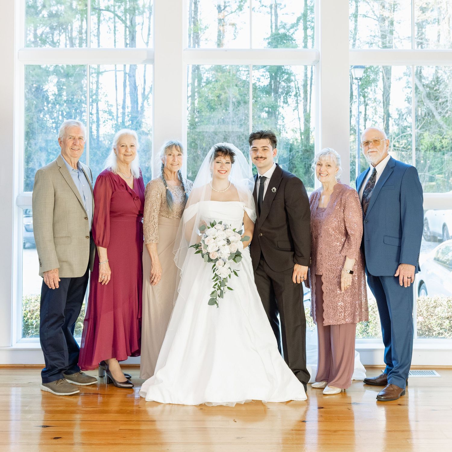 Wedding Family Photos at Saint Francis at The Point Anglican Church Fairhope, Alabama