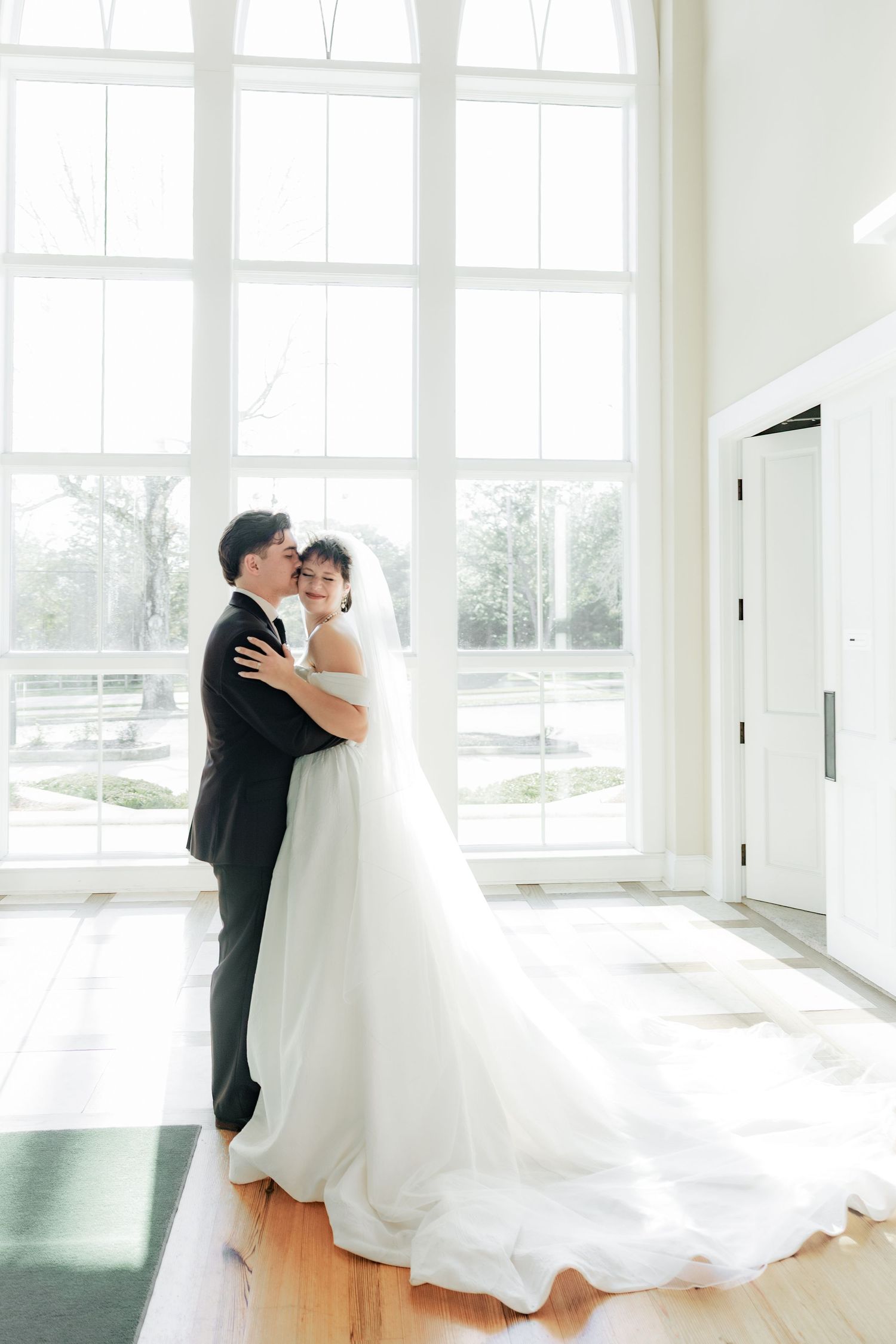 Wedding Couple Photos at Saint Francis at The Point Anglican Church Fairhope, Alabama