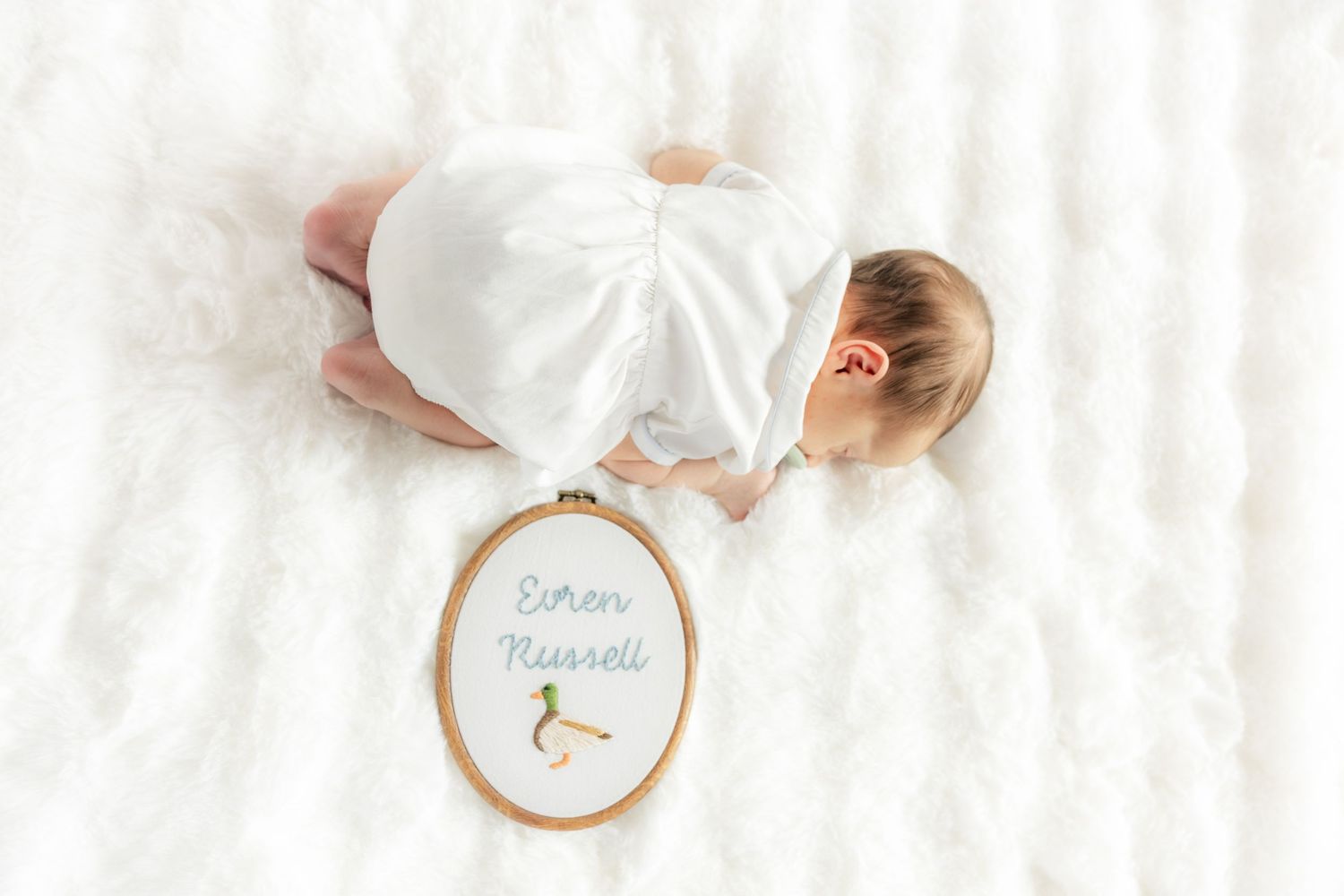 Newborn photos in a studio in Dothan, Alabama