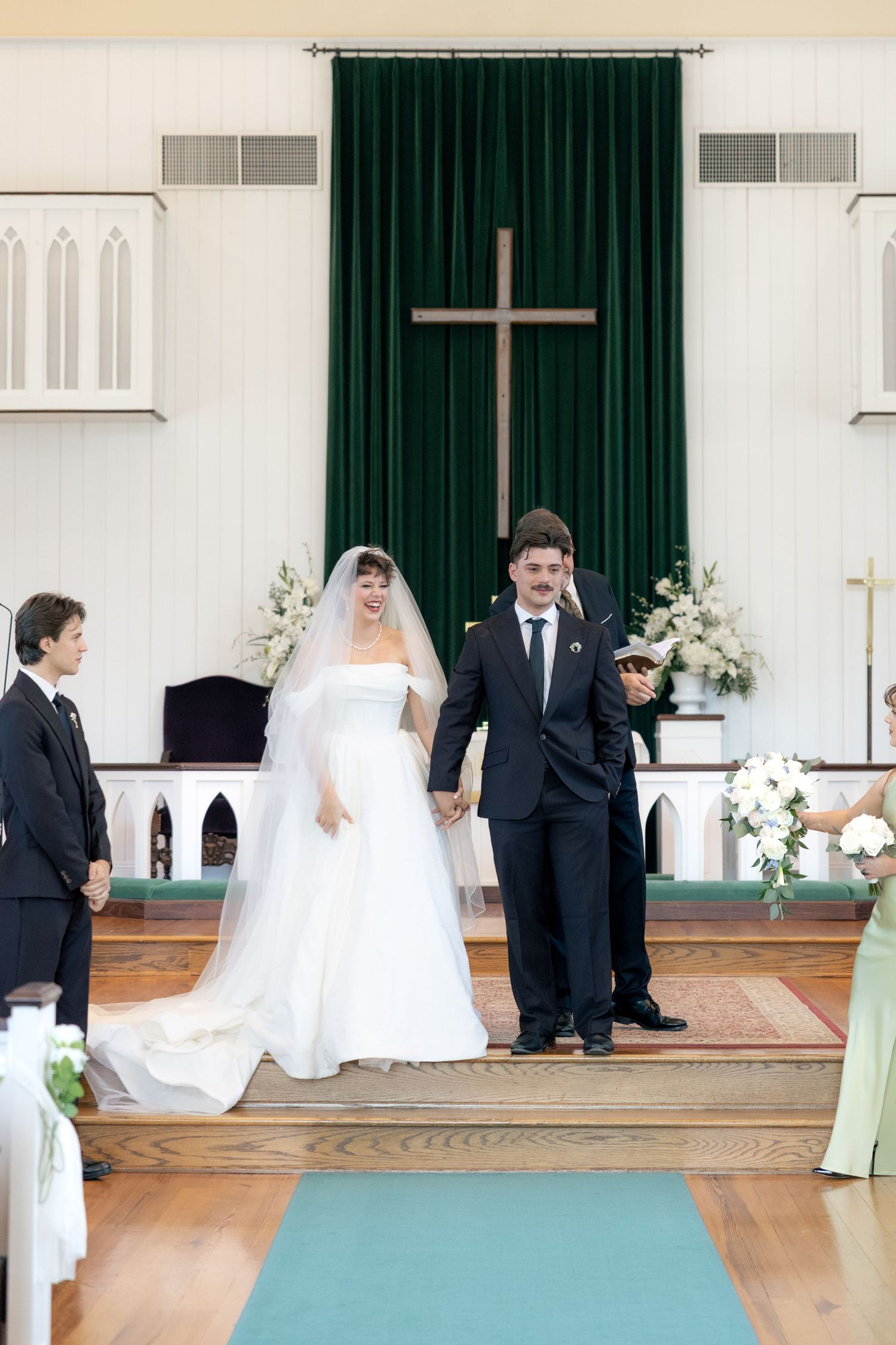 Wedding Ceremony Photos at Saint Francis at The Point Anglican Church Fairhope, Alabama
