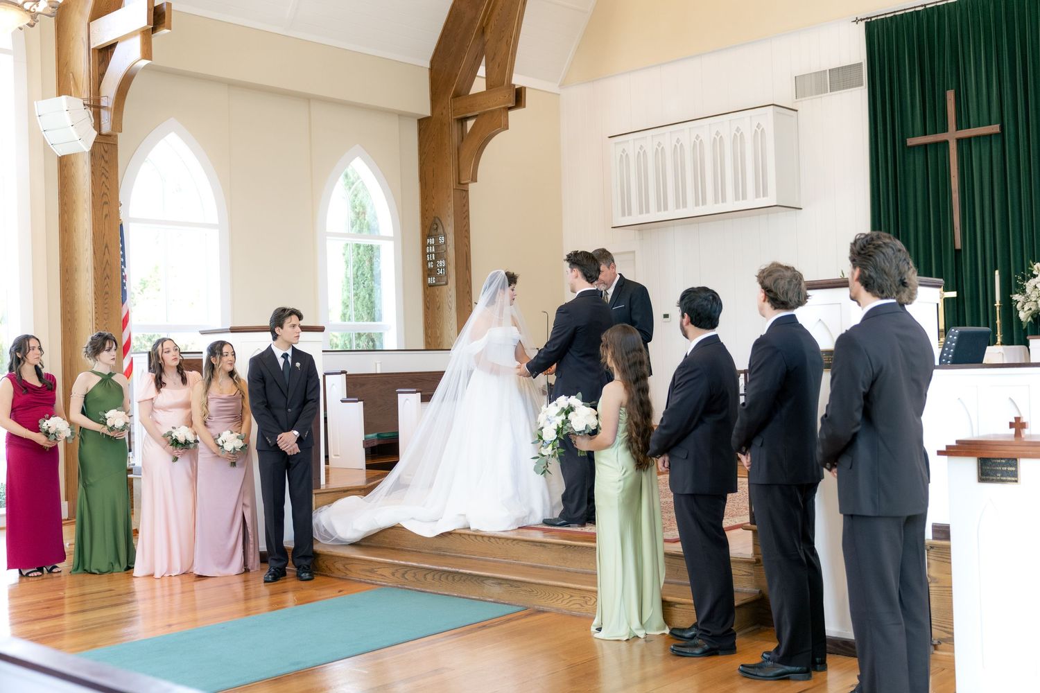 Wedding Ceremony Photos at Saint Francis at The Point Anglican Church Fairhope, Alabama