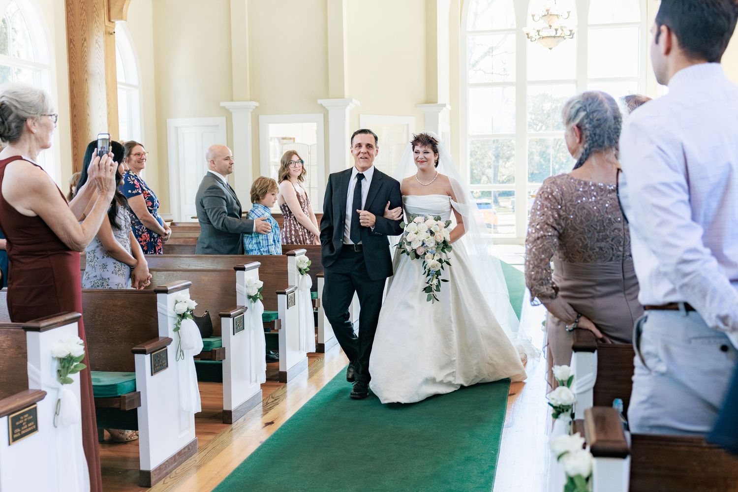 Wedding Ceremony Photos at Saint Francis at The Point Anglican Church Fairhope, Alabama
