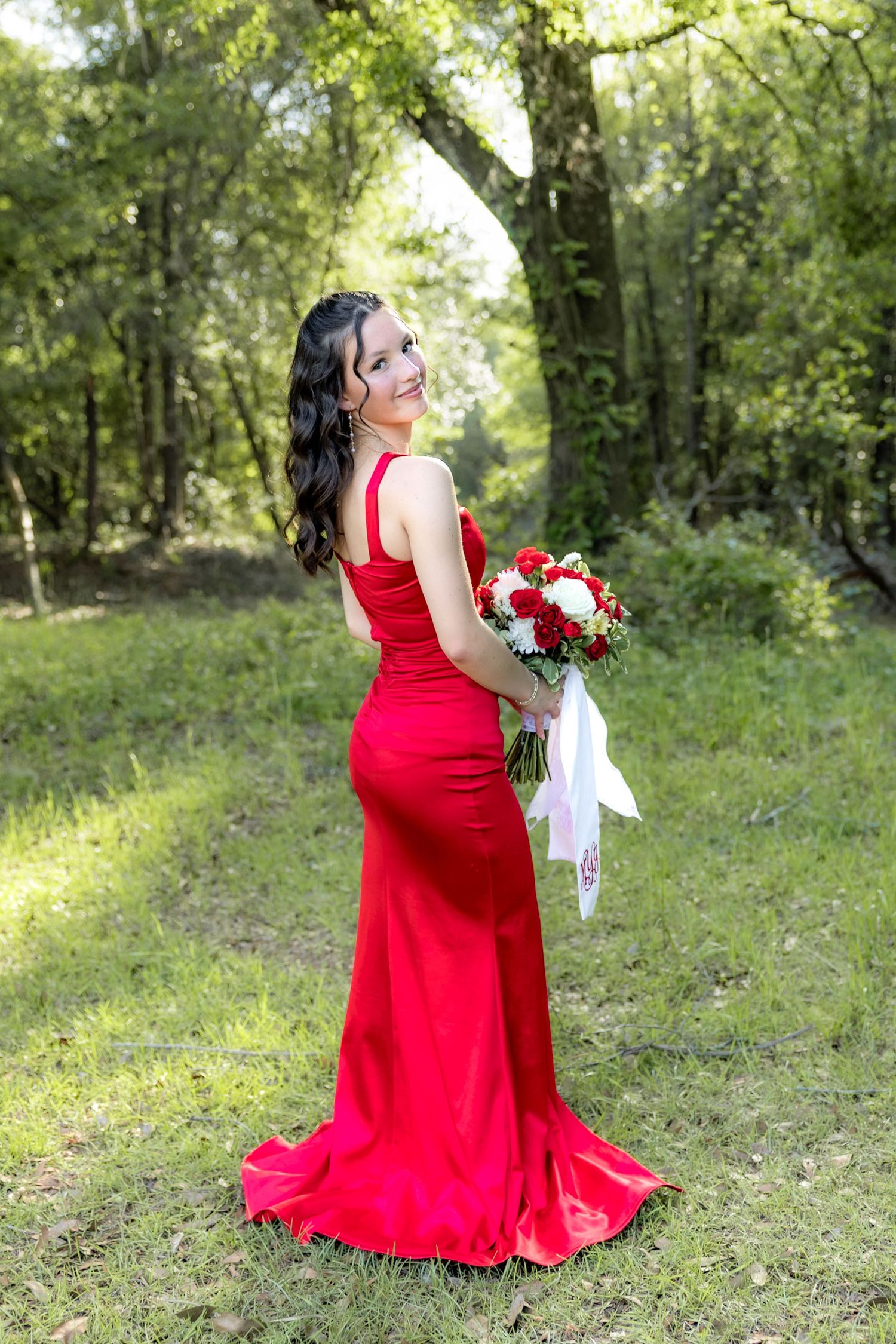 Ridgecrest Christian School Senior Couple Prom Photos at Jordan's Activity Barn at Kelly Creek Midland City, Alabama