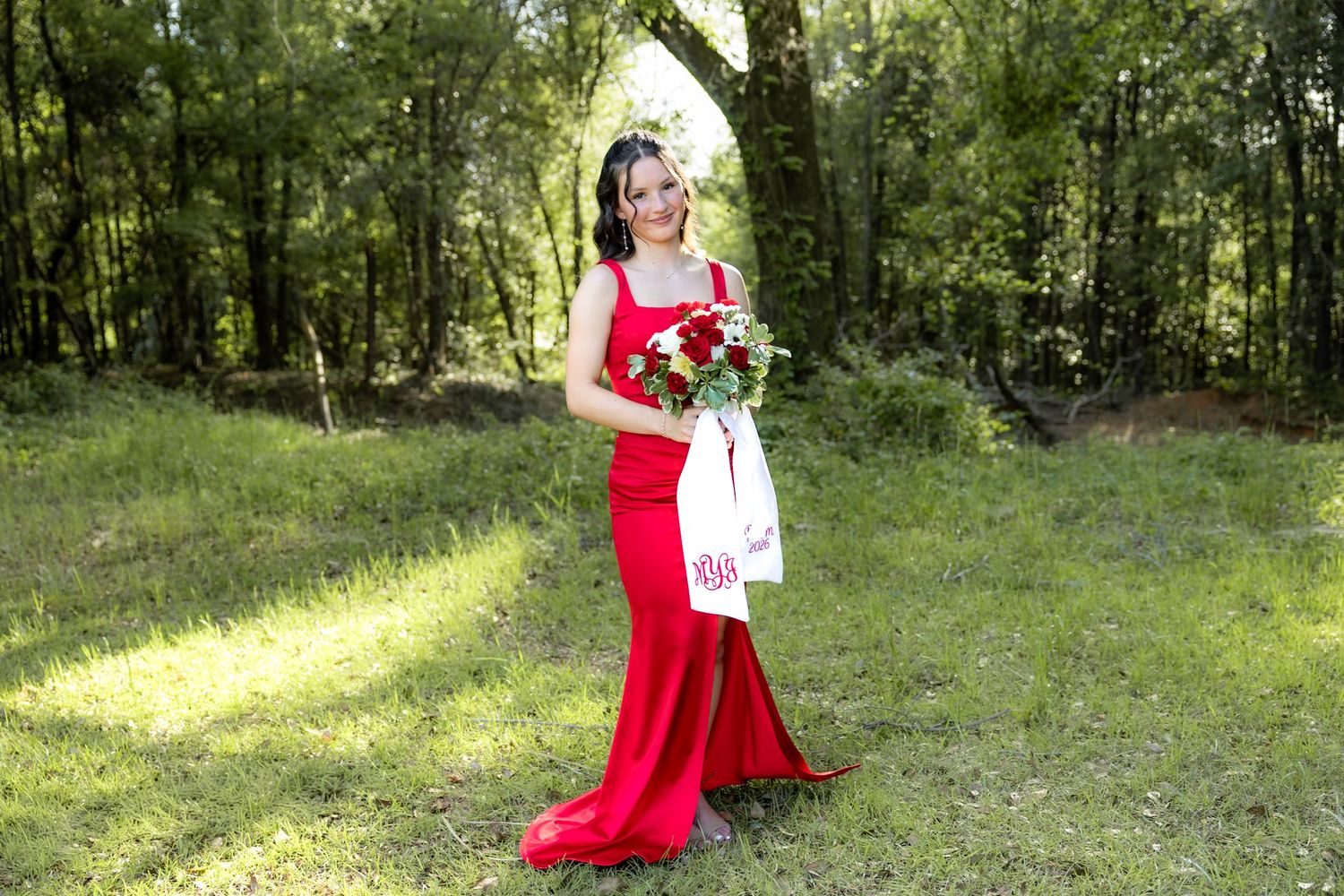 Ridgecrest Christian School Senior Couple Prom Photos at Jordan's Activity Barn at Kelly Creek Midland City, Alabama