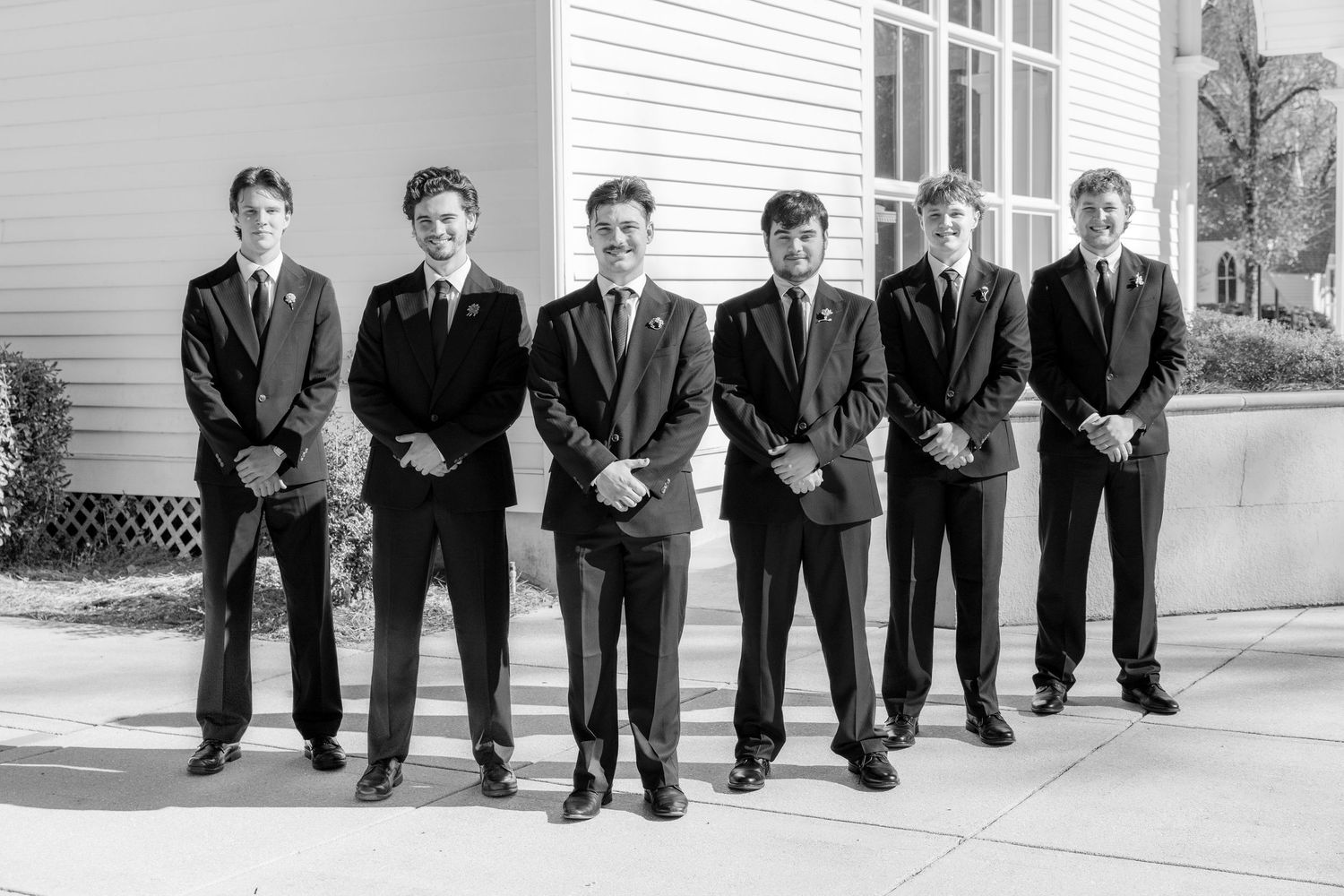Wedding Party Photos at Saint Francis at The Point Anglican Church Fairhope, Alabama