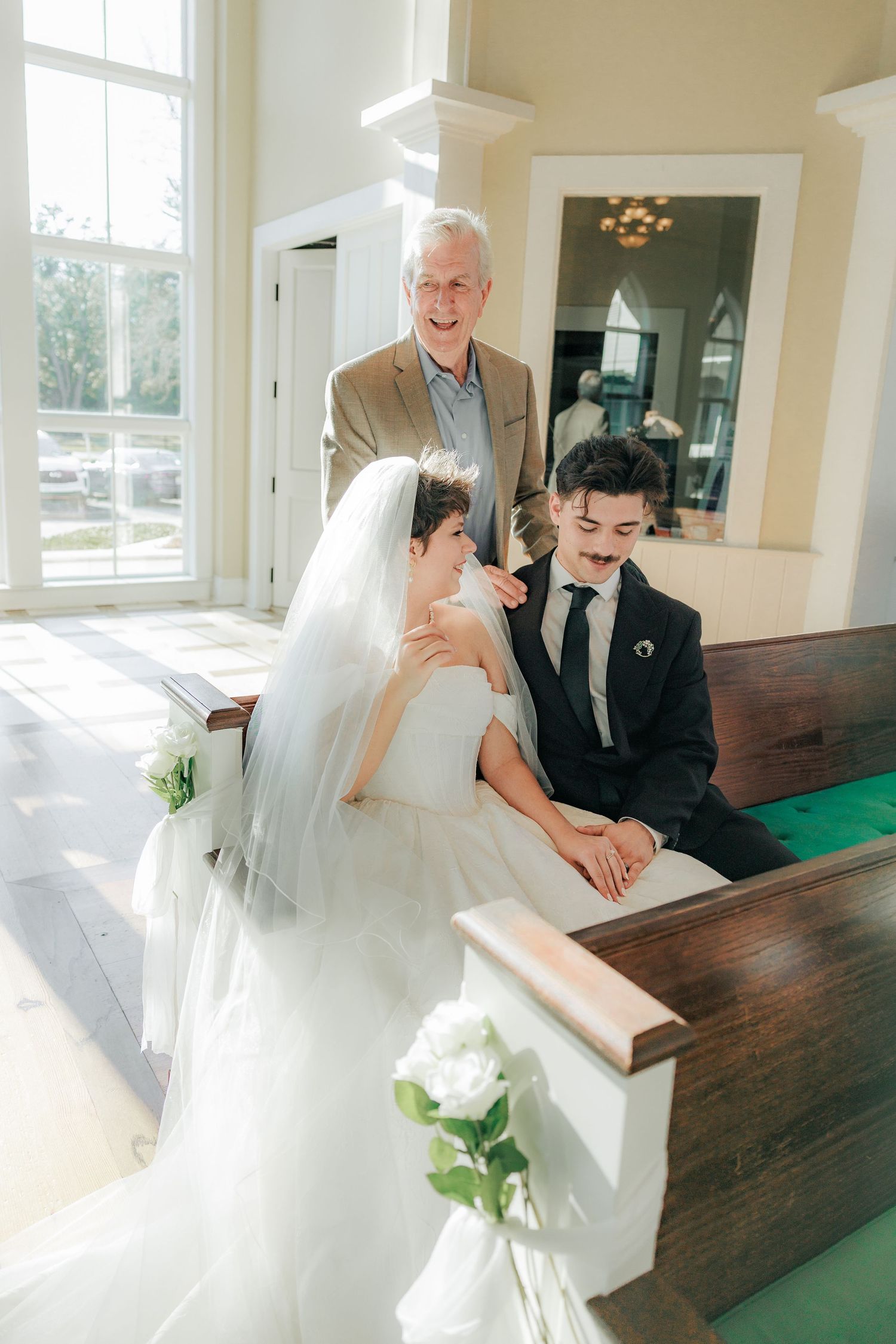 Wedding Couple Photos at Saint Francis at The Point Anglican Church Fairhope, Alabama