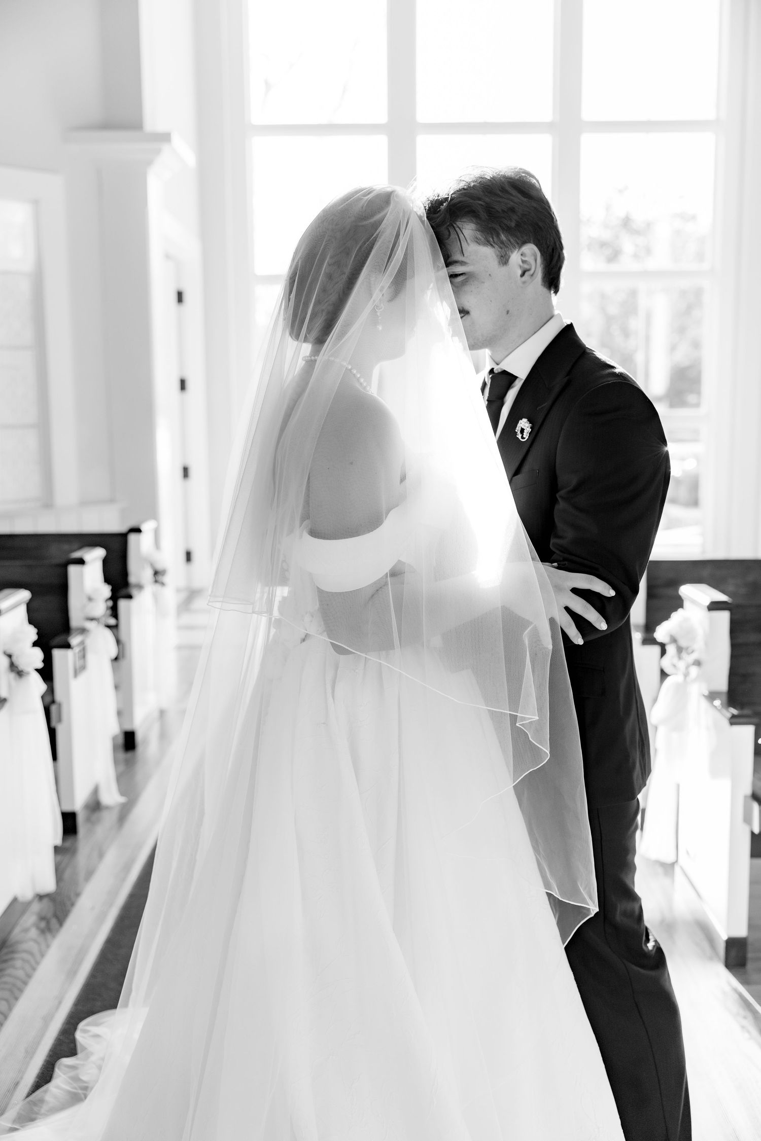 Wedding Couple Photos at Saint Francis at The Point Anglican Church Fairhope, Alabama