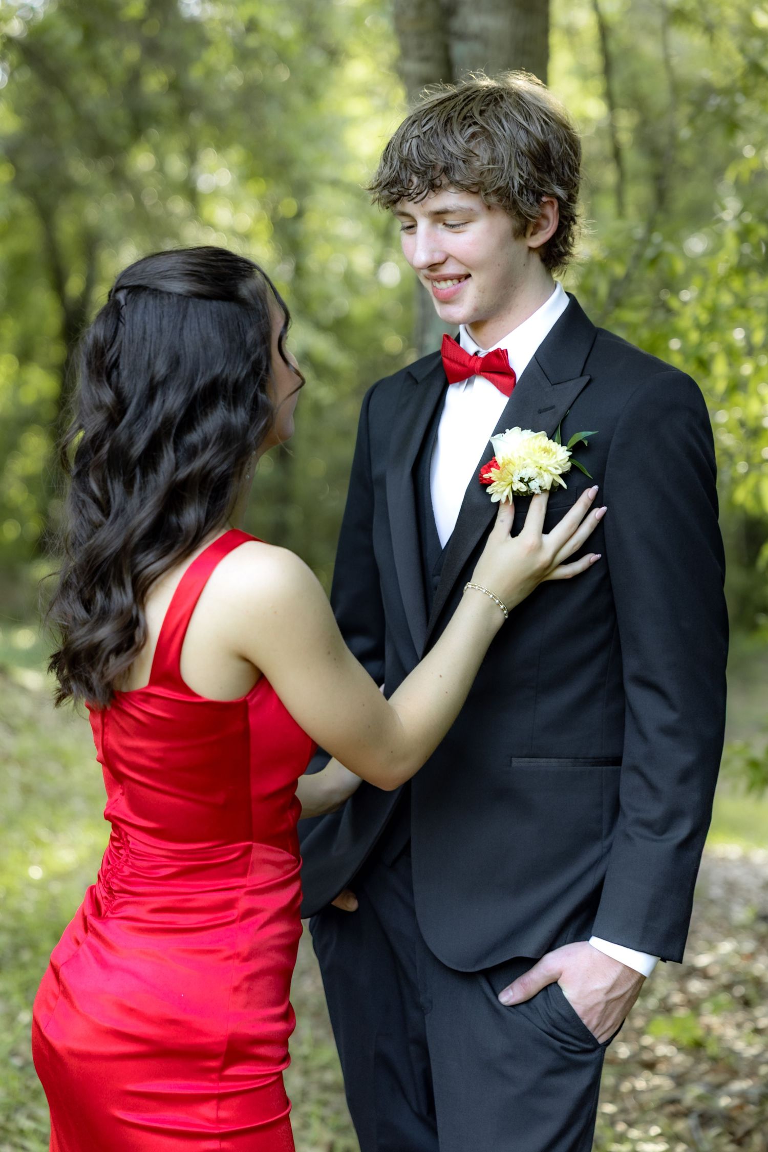 Ridgecrest Christian School Senior Couple Prom Photos at Jordan's Activity Barn at Kelly Creek Midland City, Alabama
