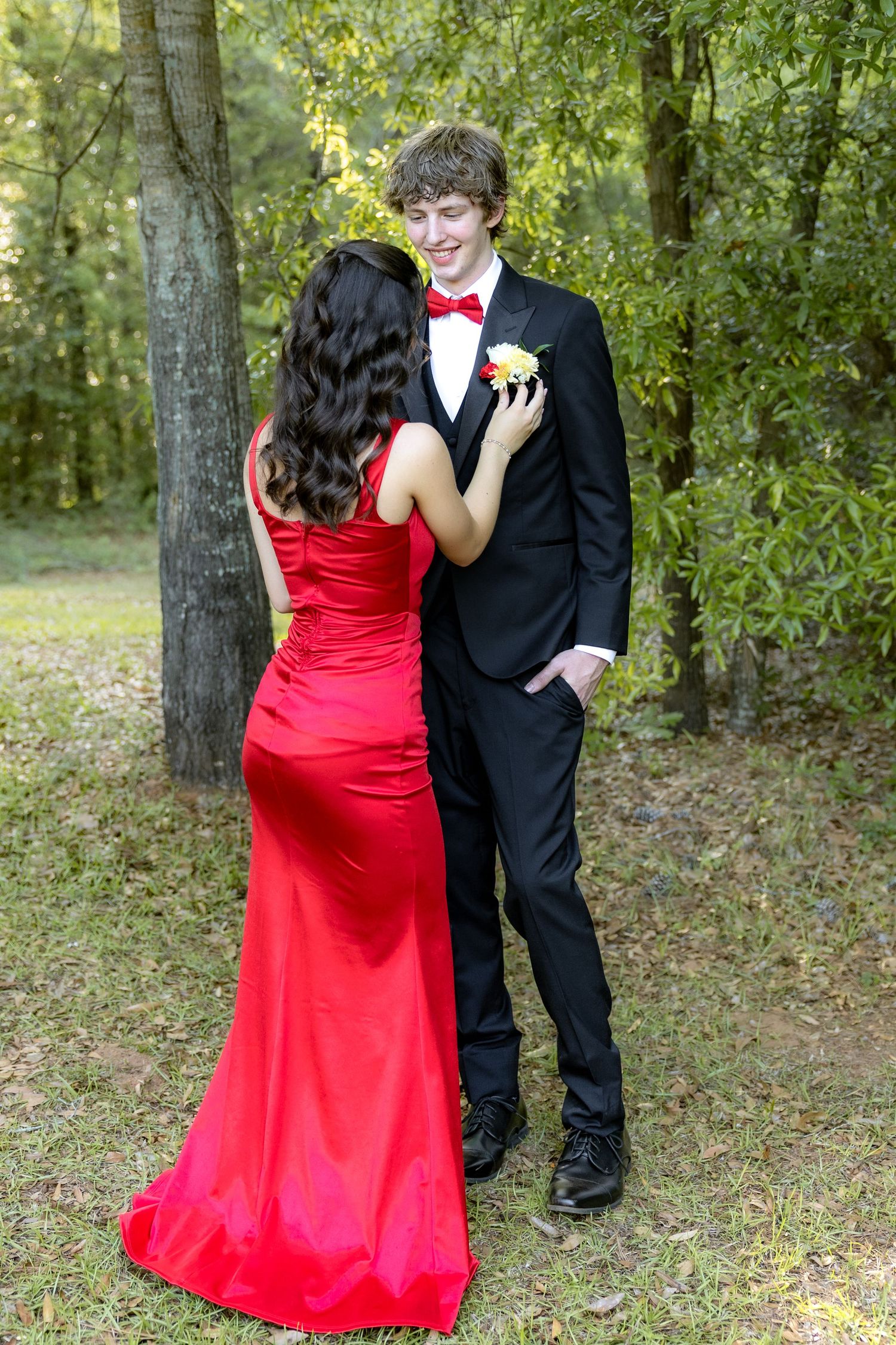 Ridgecrest Christian School Senior Couple Prom Photos at Jordan's Activity Barn at Kelly Creek Midland City, Alabama