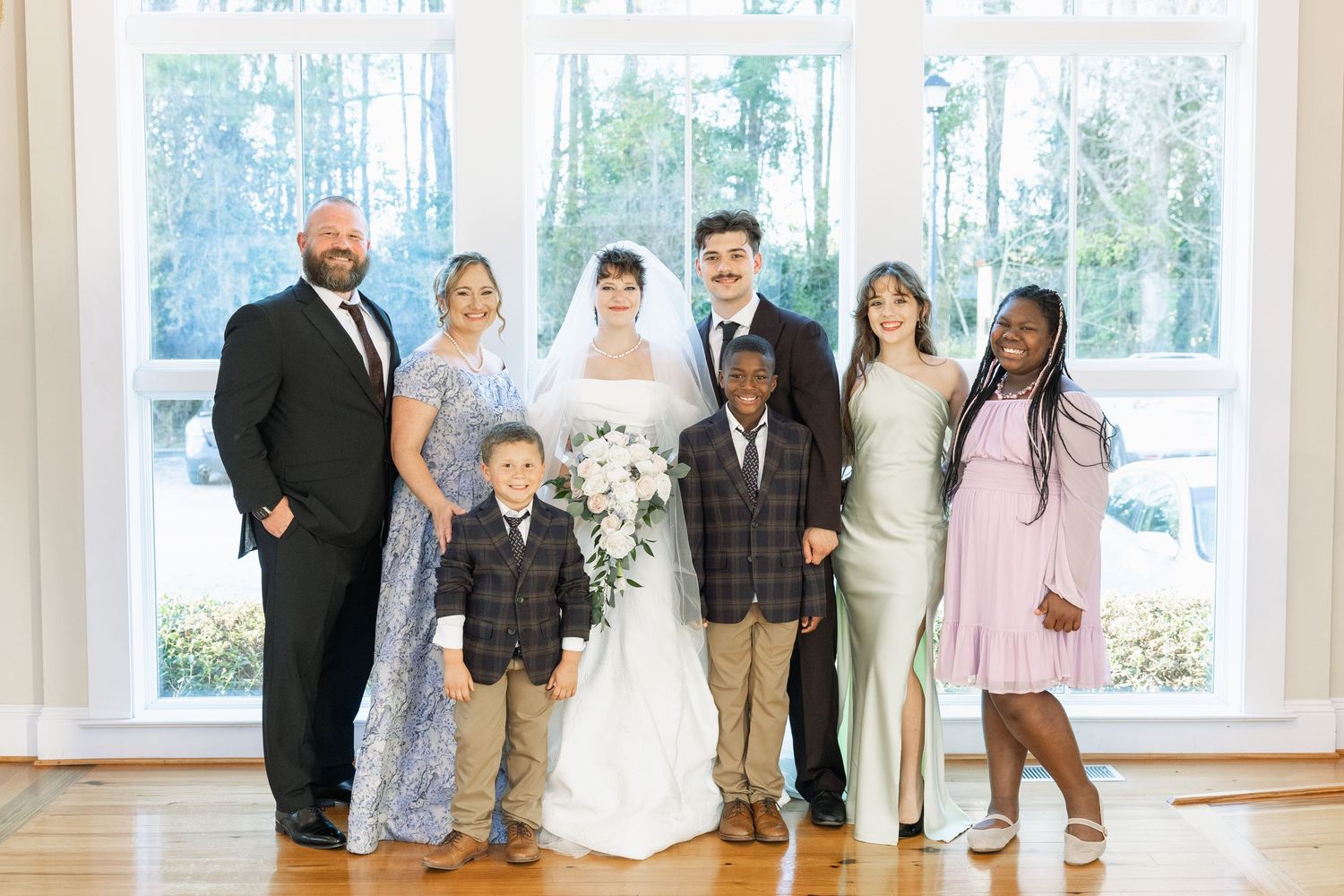 Wedding Family Photos at Saint Francis at The Point Anglican Church Fairhope, Alabama