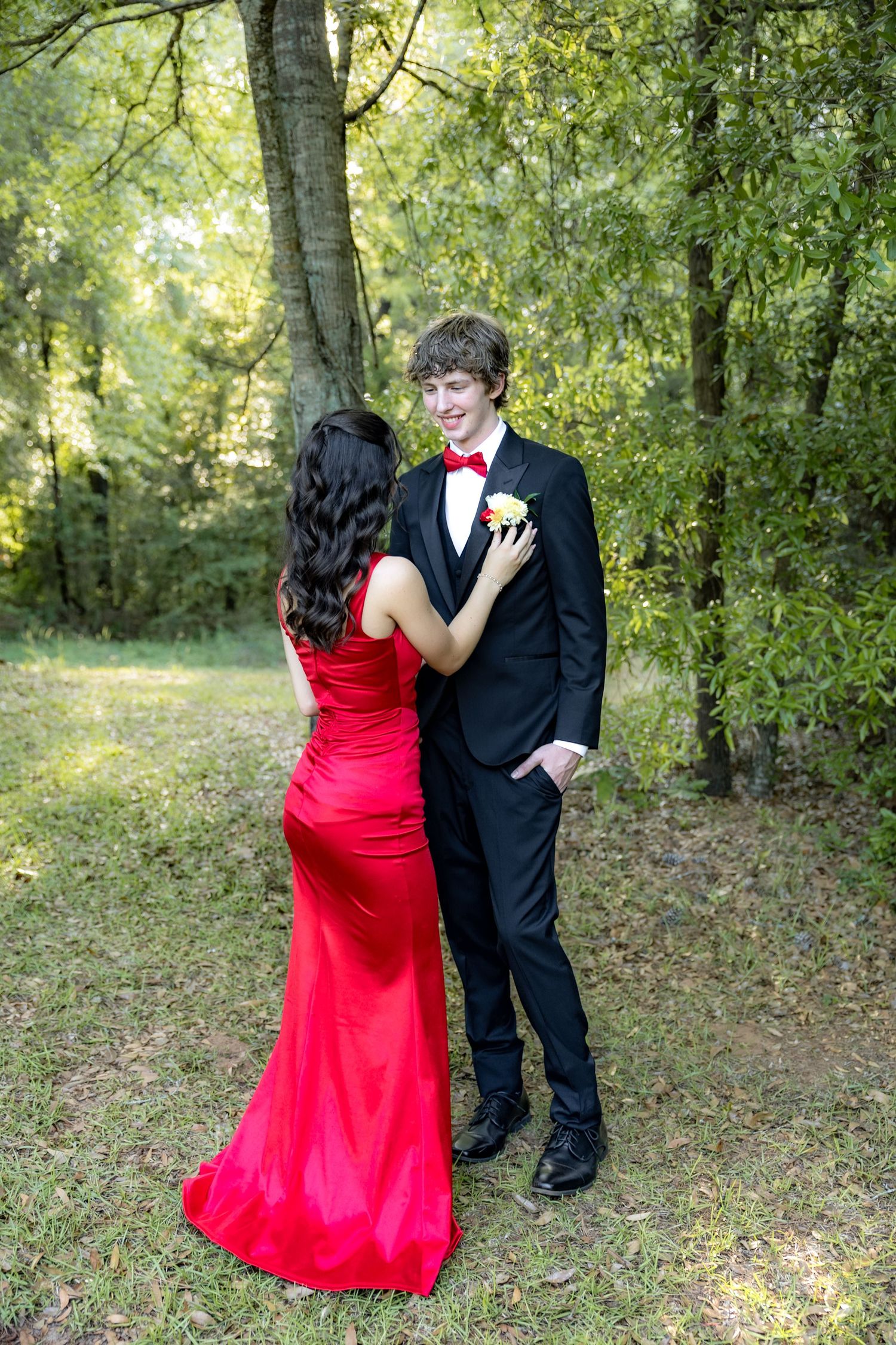 Ridgecrest Christian School Senior Couple Prom Photos at Jordan's Activity Barn at Kelly Creek Midland City, Alabama