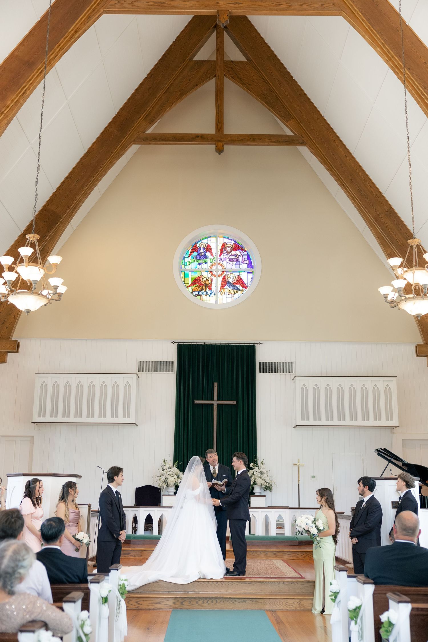 Wedding Ceremony Photos at Saint Francis at The Point Anglican Church Fairhope, Alabama
