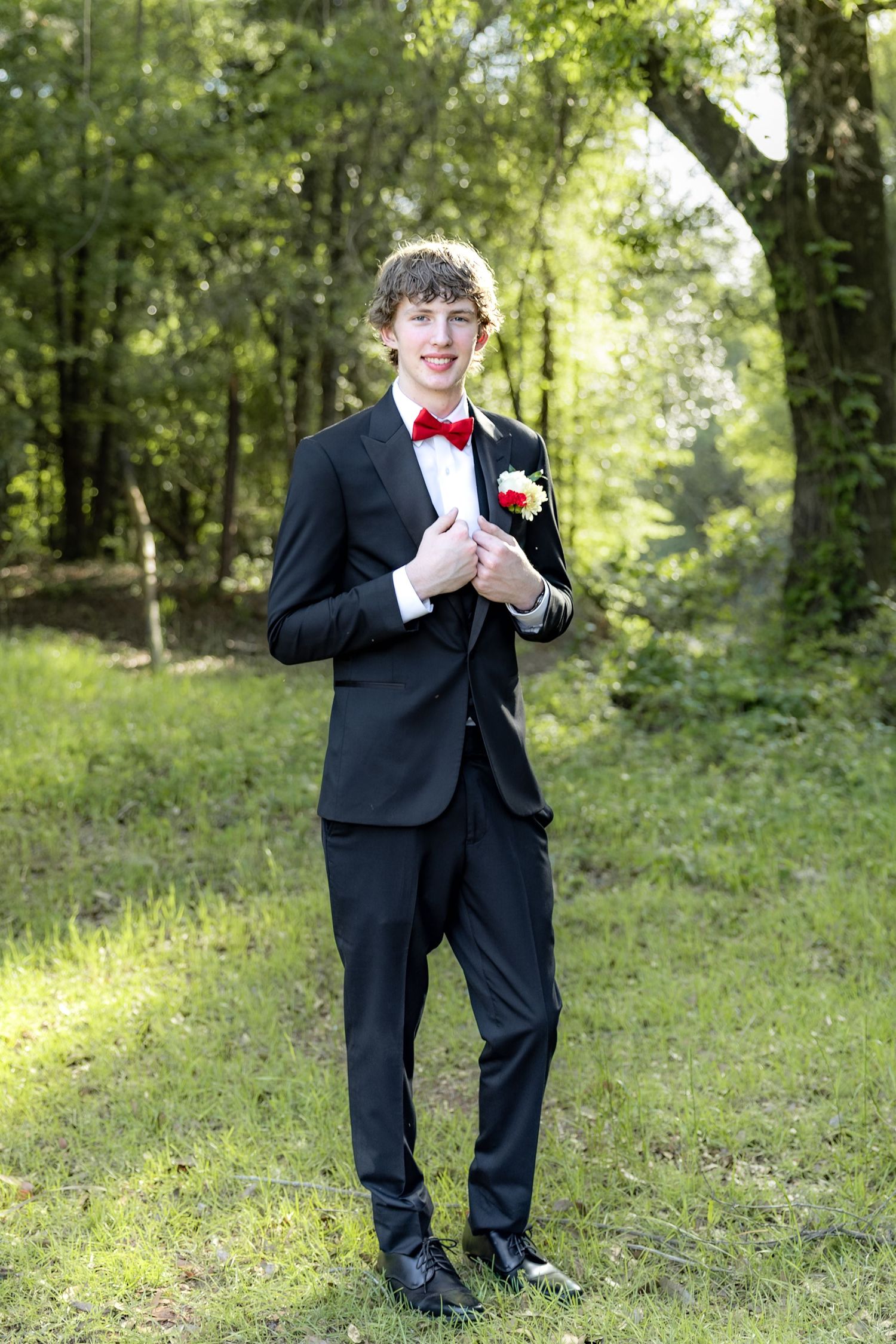 Ridgecrest Christian School Senior Couple Prom Photos at Jordan's Activity Barn at Kelly Creek Midland City, Alabama