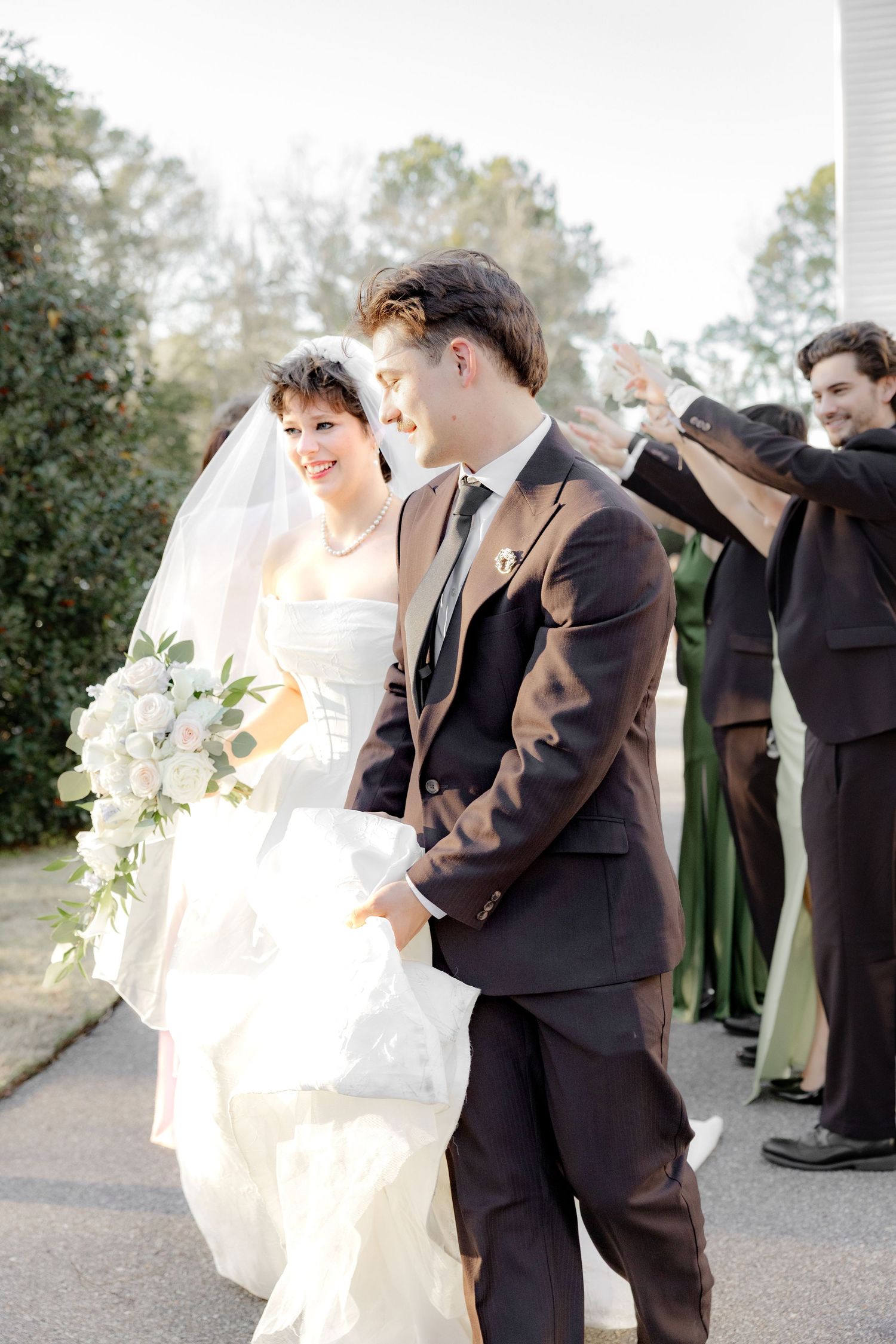 Wedding Party Photos at Saint Francis at The Point Anglican Church Fairhope, Alabama