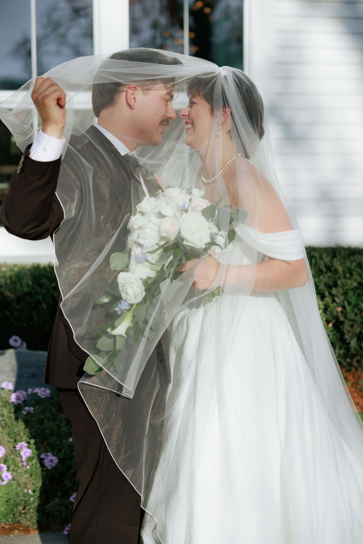 Wedding Couple Photos at Saint Francis at The Point Anglican Church Fairhope, Alabama