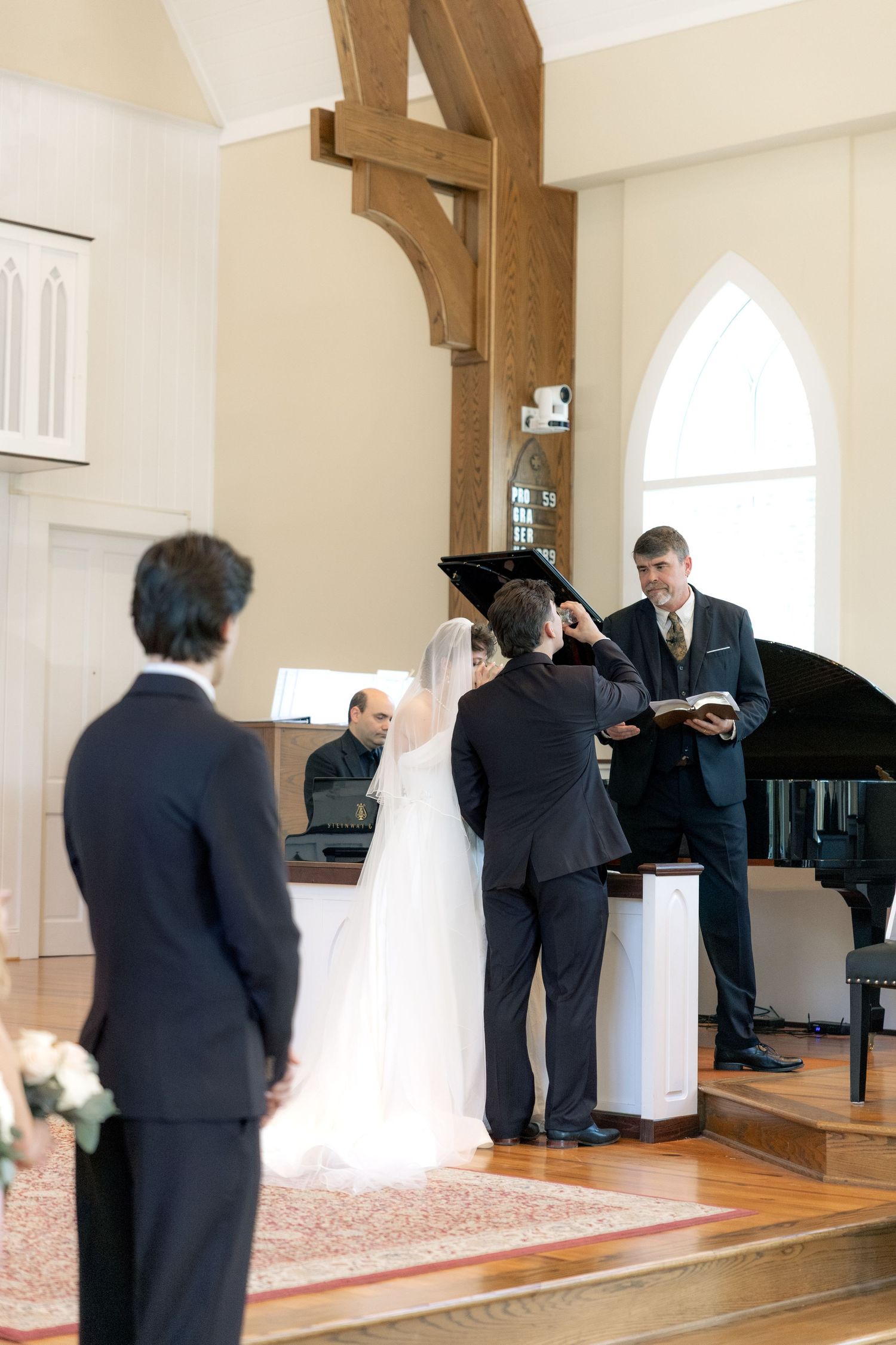 Wedding Ceremony Photos at Saint Francis at The Point Anglican Church Fairhope, Alabama