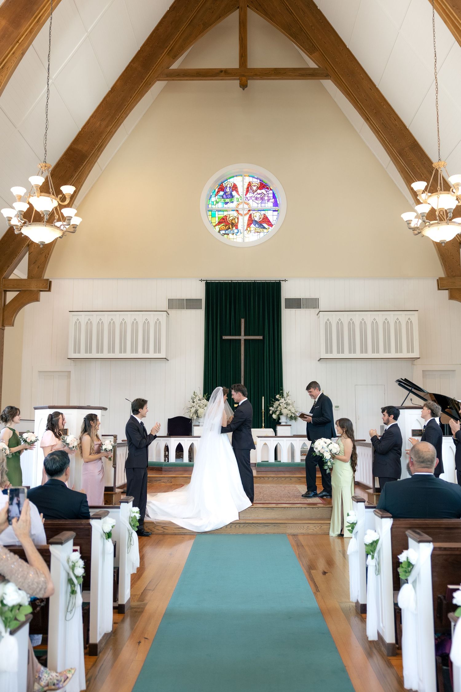 Wedding Ceremony Photos at Saint Francis at The Point Anglican Church Fairhope, Alabama