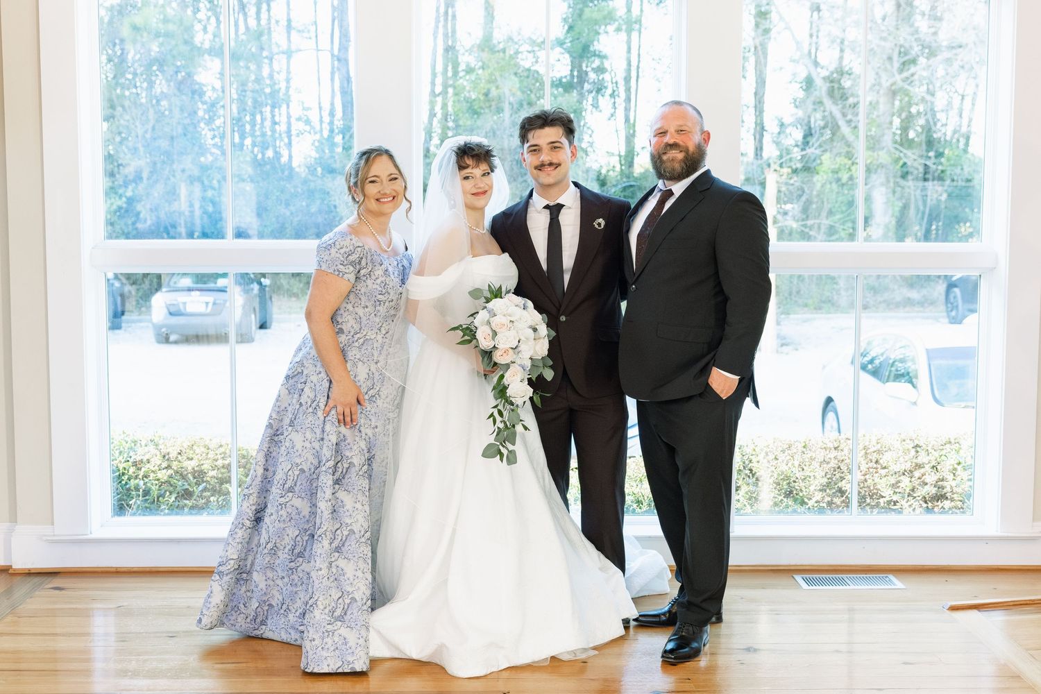 Wedding Family Photos at Saint Francis at The Point Anglican Church Fairhope, Alabama