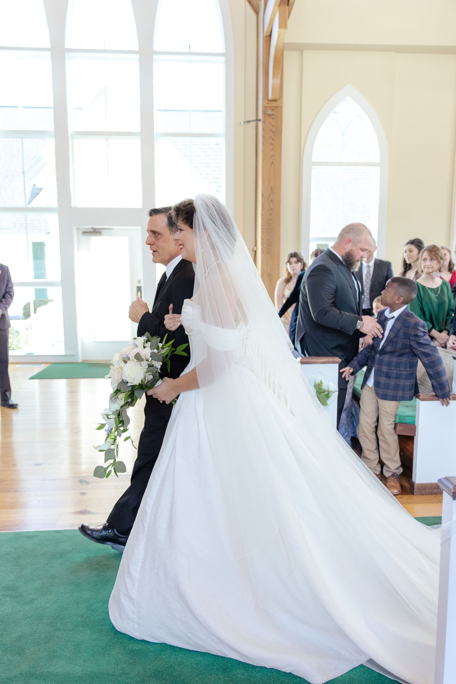 Wedding Ceremony Photos at Saint Francis at The Point Anglican Church Fairhope, Alabama