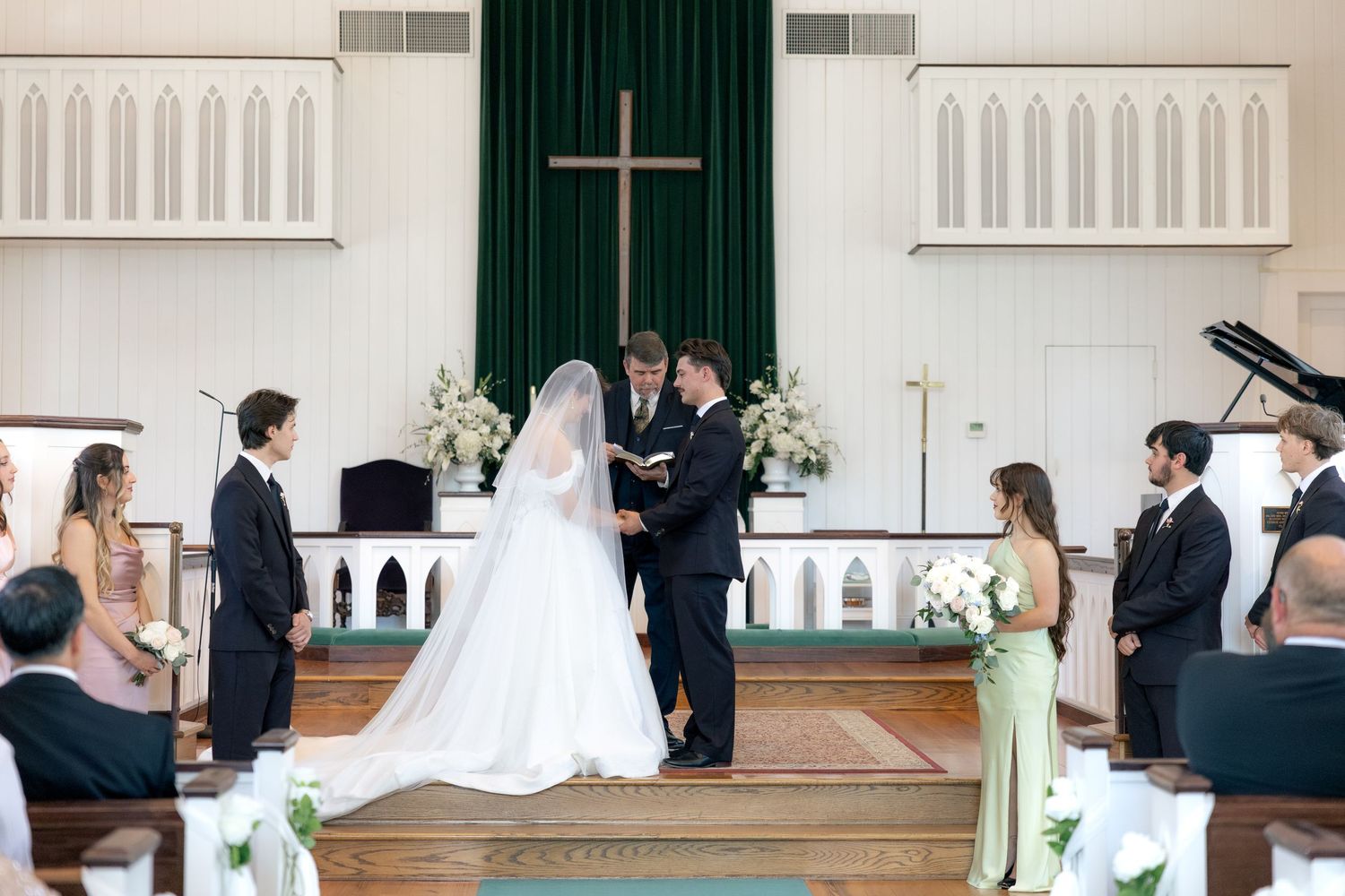 Wedding Ceremony Photos at Saint Francis at The Point Anglican Church Fairhope, Alabama