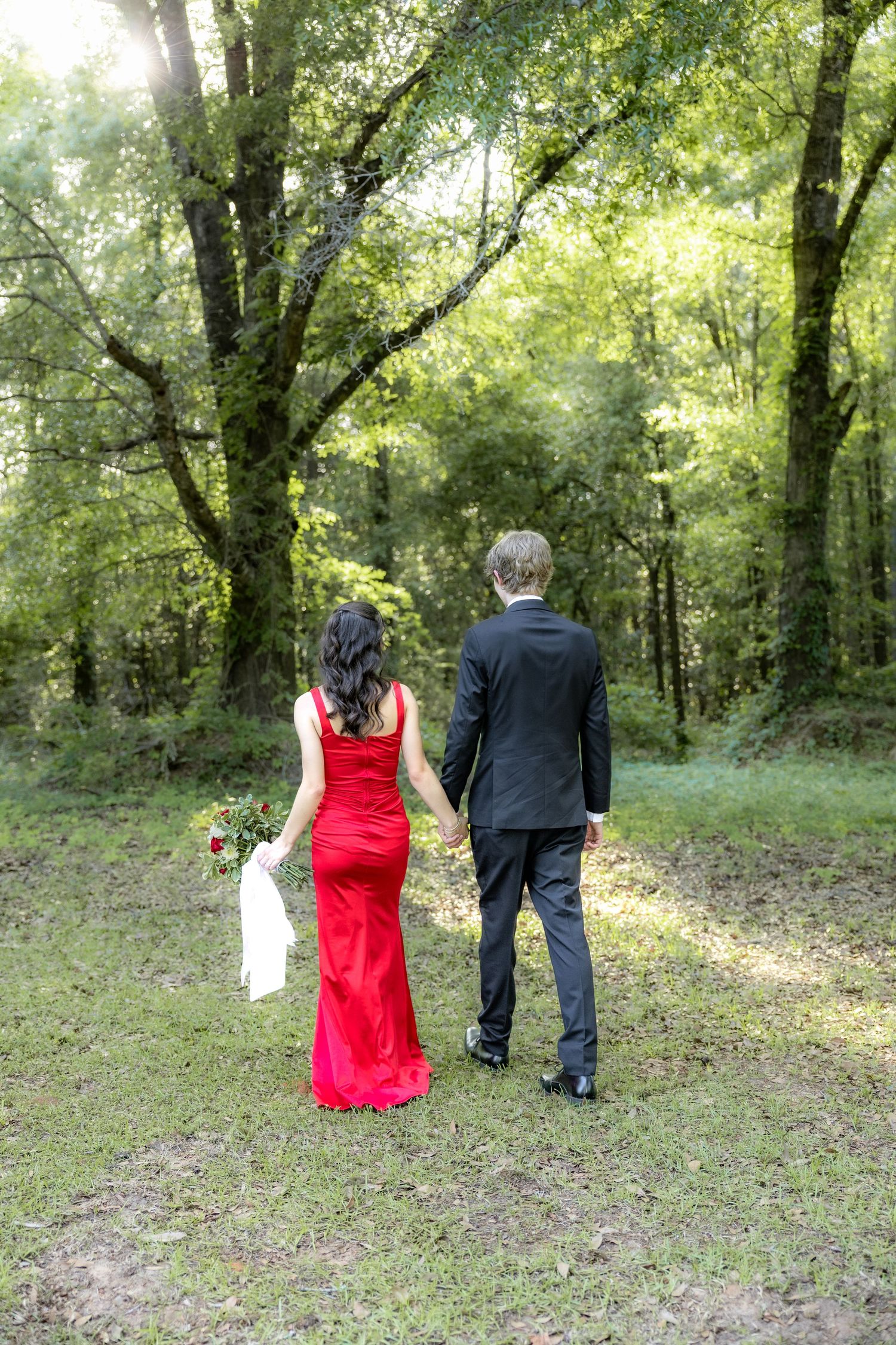 Ridgecrest Christian School Senior Couple Prom Photos at Jordan's Activity Barn at Kelly Creek Midland City, Alabama