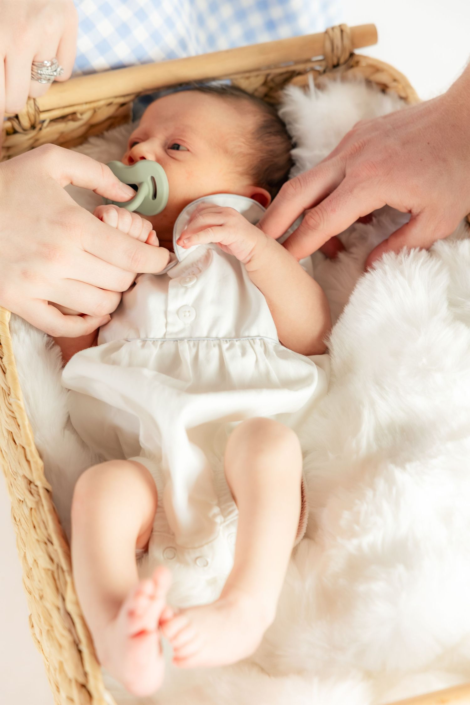 Newborn photos in a studio in Dothan, Alabama