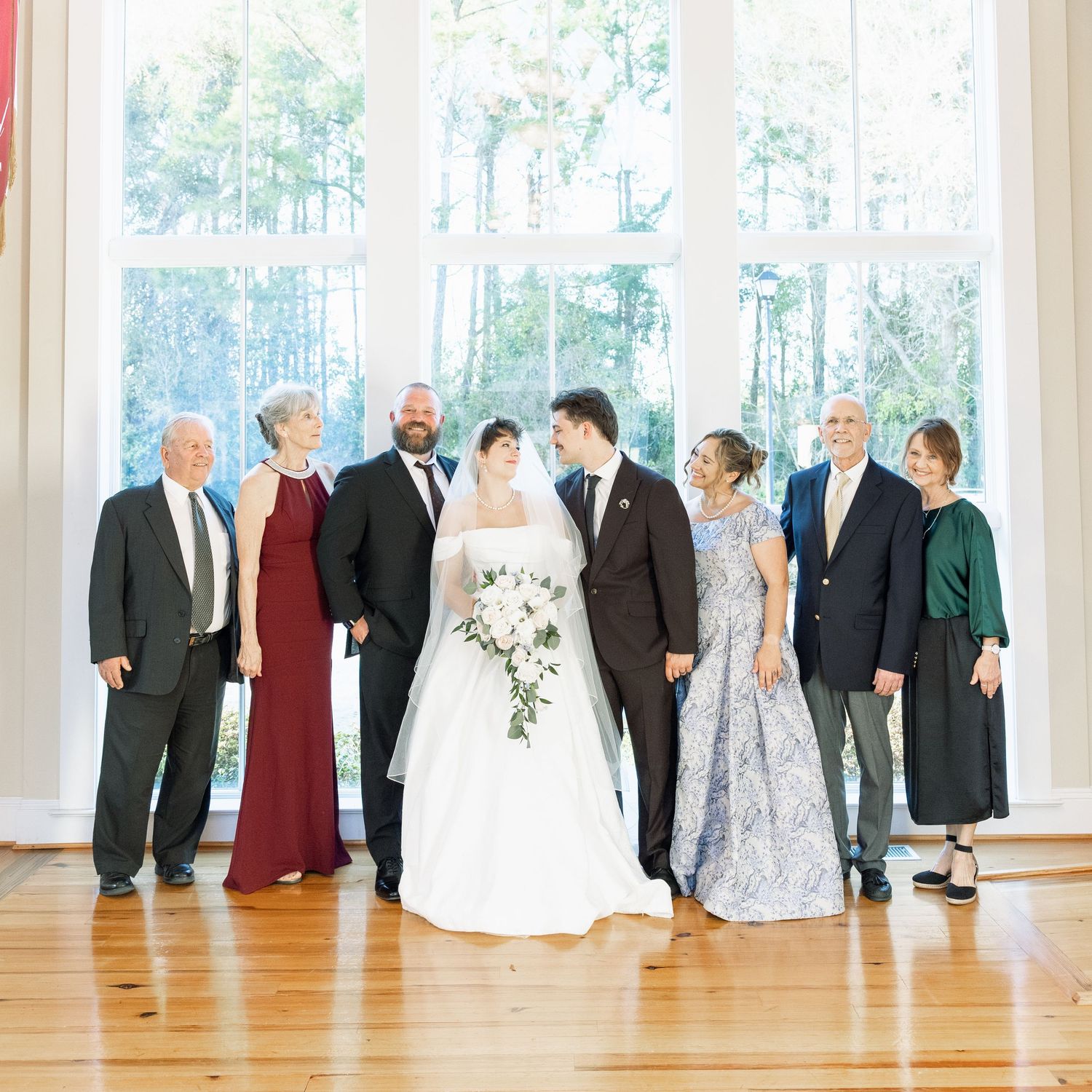 Wedding Family Photos at Saint Francis at The Point Anglican Church Fairhope, Alabama