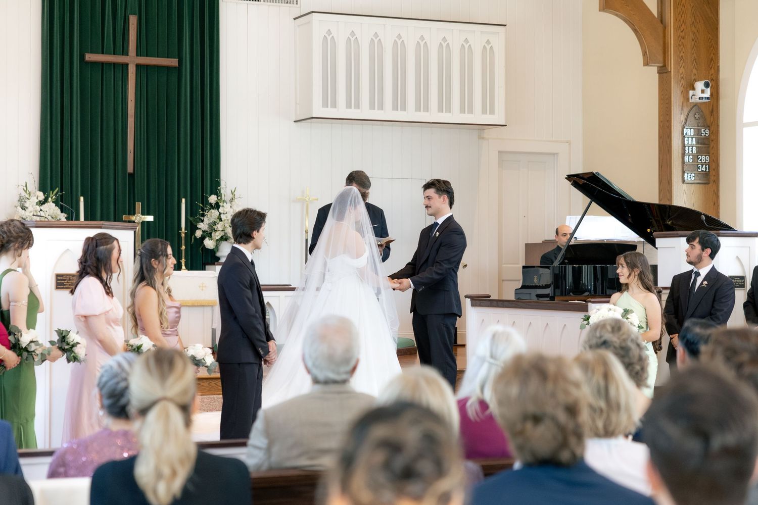 Wedding Ceremony Photos at Saint Francis at The Point Anglican Church Fairhope, Alabama