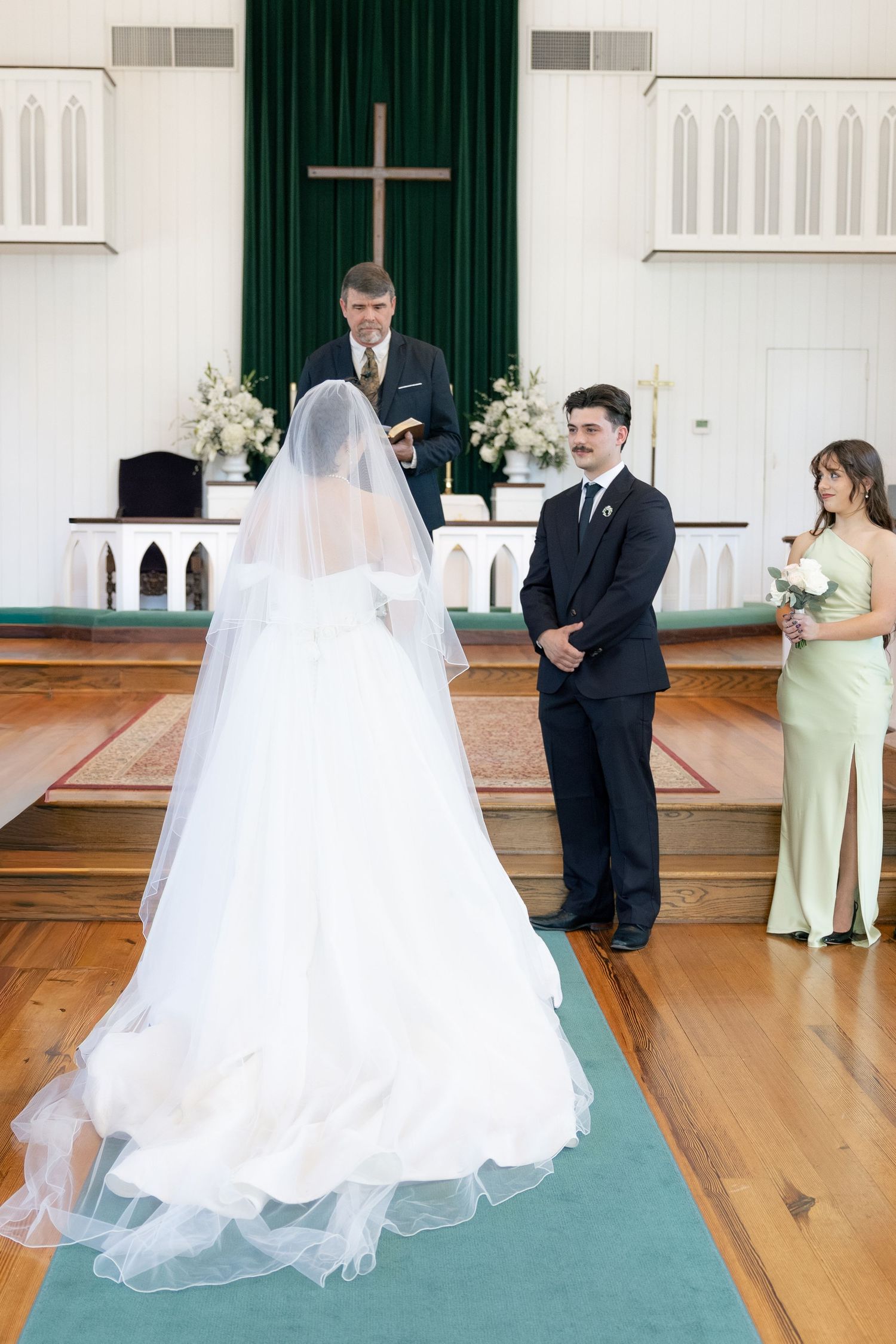 Wedding Ceremony Photos at Saint Francis at The Point Anglican Church Fairhope, Alabama